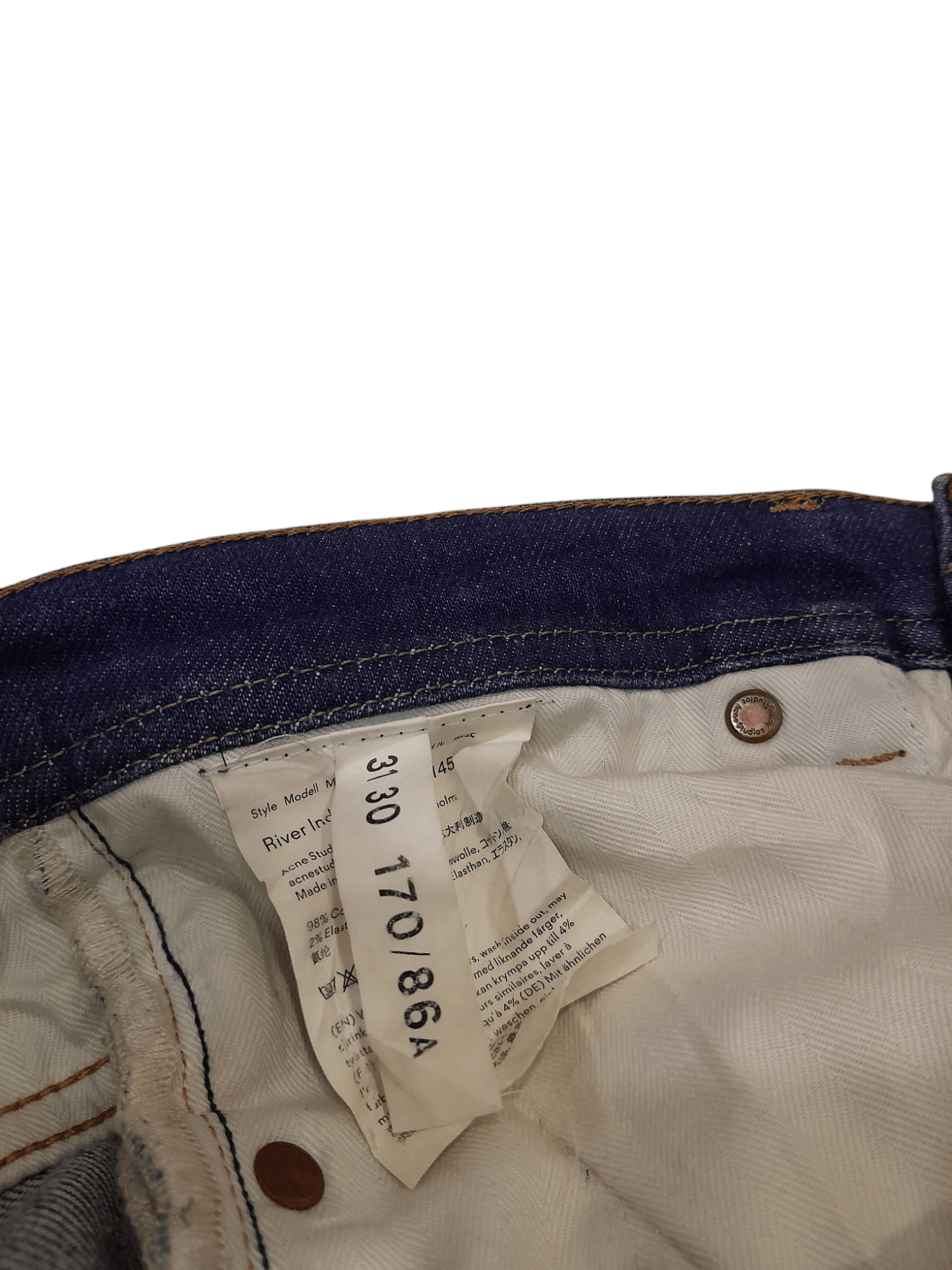 Acne Studios Acne Studios Jonny Johansson Denim (F414) waist 30 Size US 30 / EU 46 - 7 Thumbnail