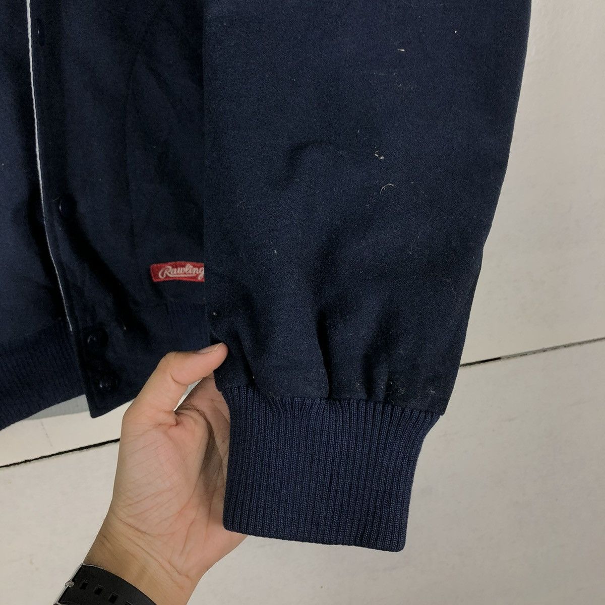 Japanese Brand 🔥VINTAGE BOMBER JACKET RAWLINGS JAPAN BIG LOGO Size US L / EU 52-54 / 3 - 17 Thumbnail