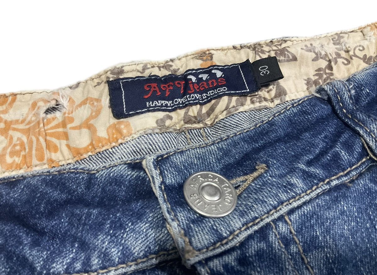 Hysteric Glamour × If Six Was Nine × Japanese Brand 🔥Sick Y2K AFT Africa Taro Flared Denim Cargo Jeans Size US 32 / EU 48 - 9 Thumbnail