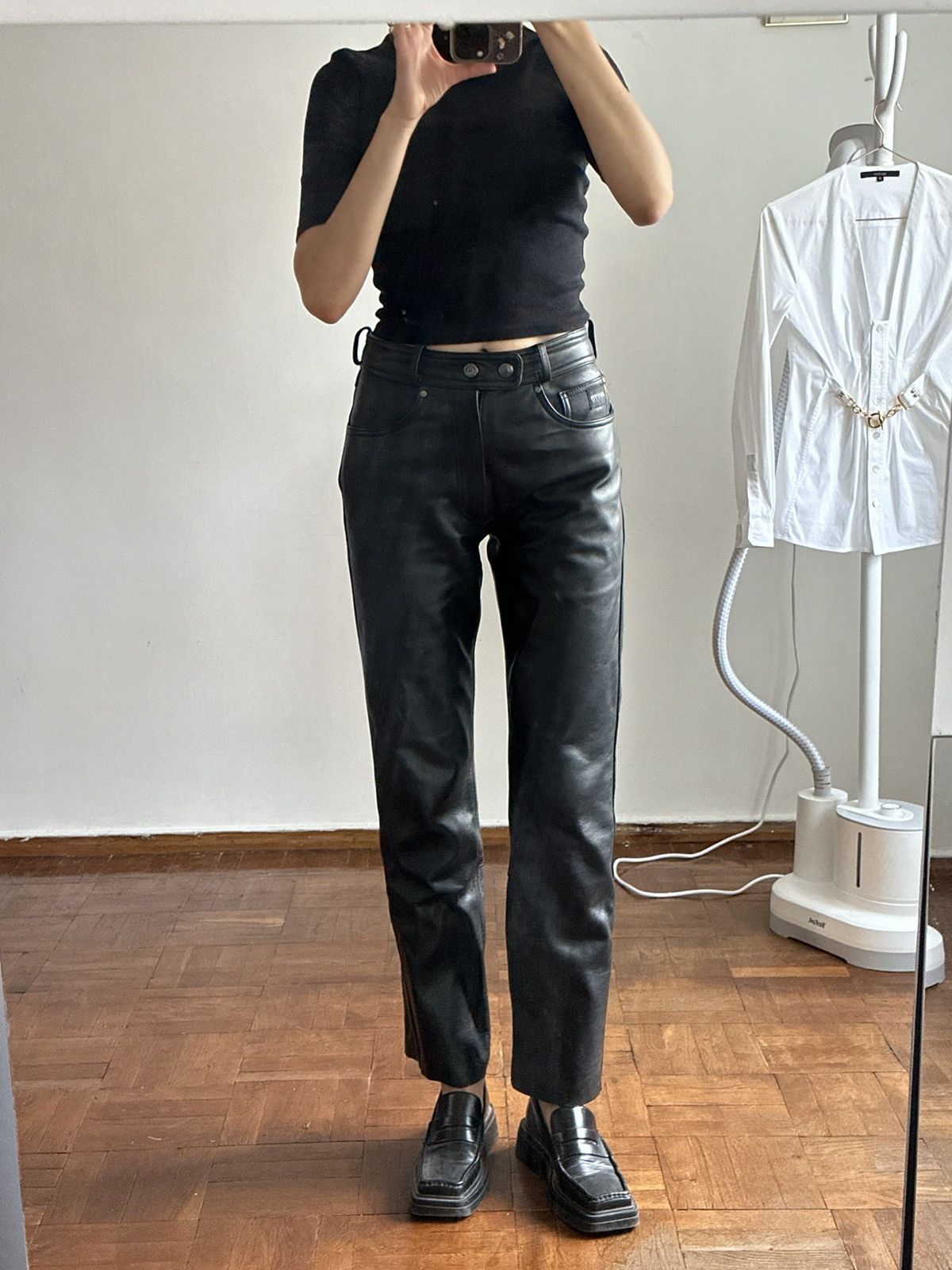 Vintage Real leather pants Akito sizeS 28 Size 28" / US 6 / IT 42 - 8 Thumbnail