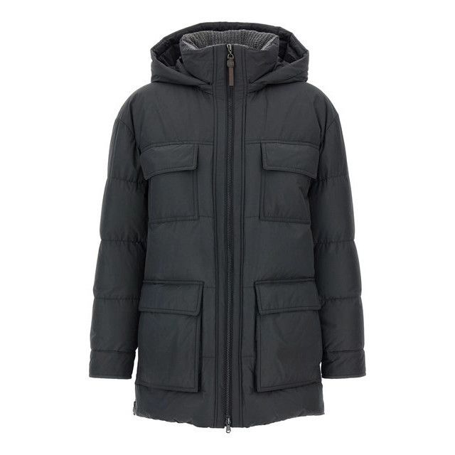 BRUNELLO CUCINELLI Charcoal Down Jacket New & Authentic (Wom