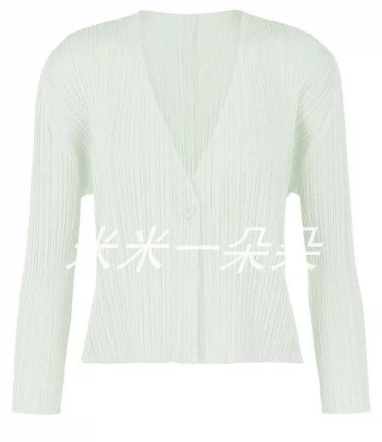 Issey Miyake Issey Miyake size:3 Peacock green pleated cardigan Size XS / US 0-2 / IT 36-38 - 4 Thumbnail