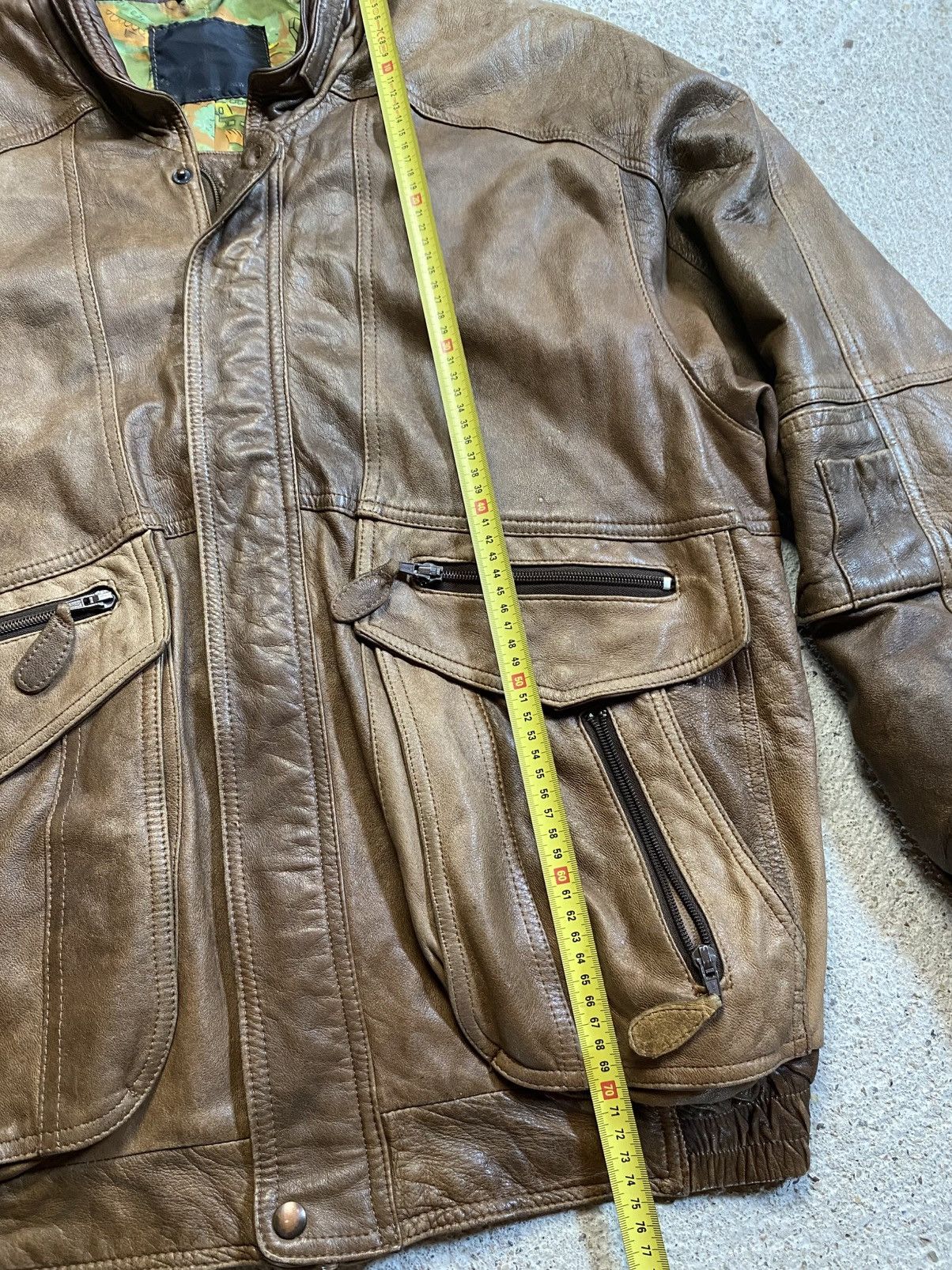 Vintage Bomber leather jacket brown avantgarde archive vintage Size US XL / EU 56 / 4 - 21 Thumbnail