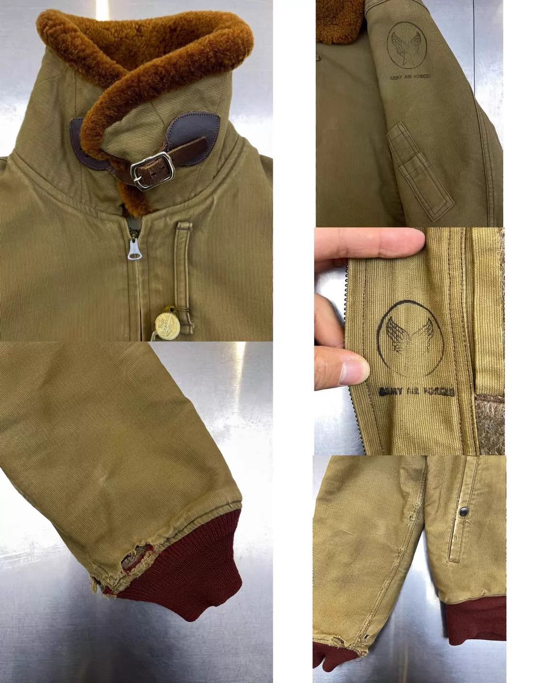 Buzz Rickson's Buzz Rickson’s BRKLYN Flight Jkt Shearling Distressed Tan M Size US M / EU 48-50 / 2 - 4 Thumbnail