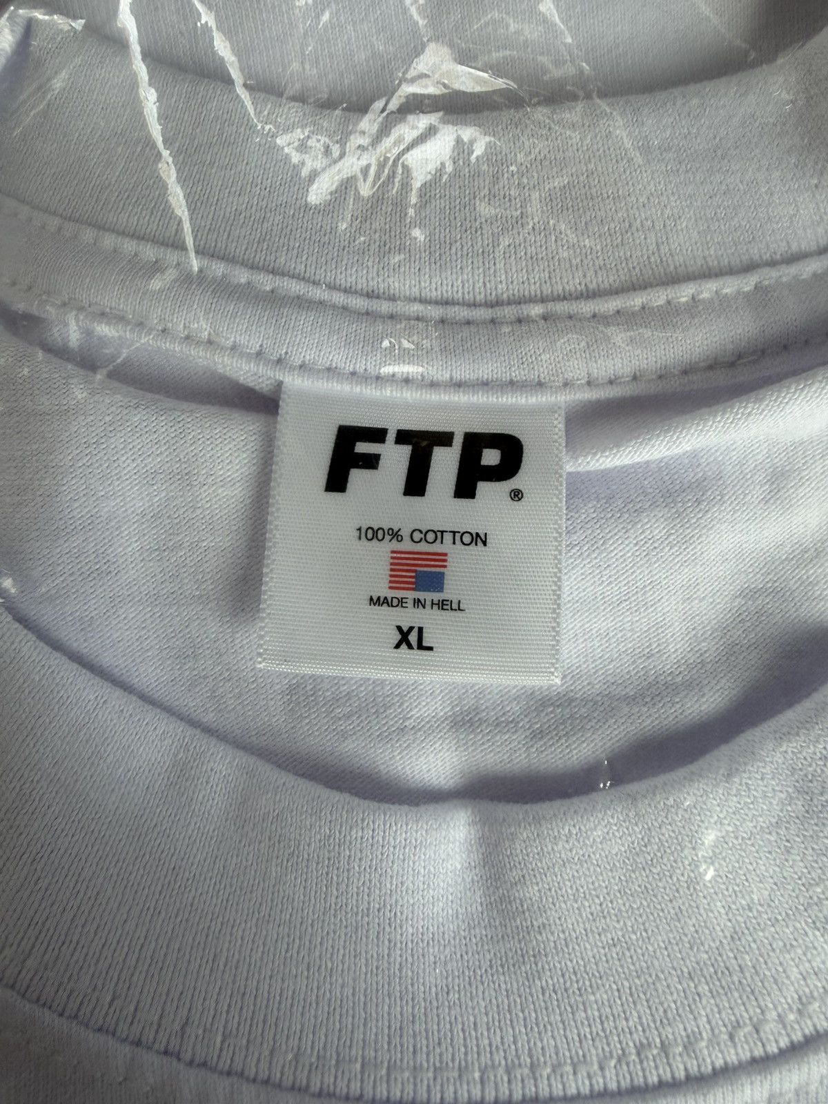 Fuck The Population FTP Flocked Logo Tee Size US XL / EU 56 / 4 - 5 Thumbnail