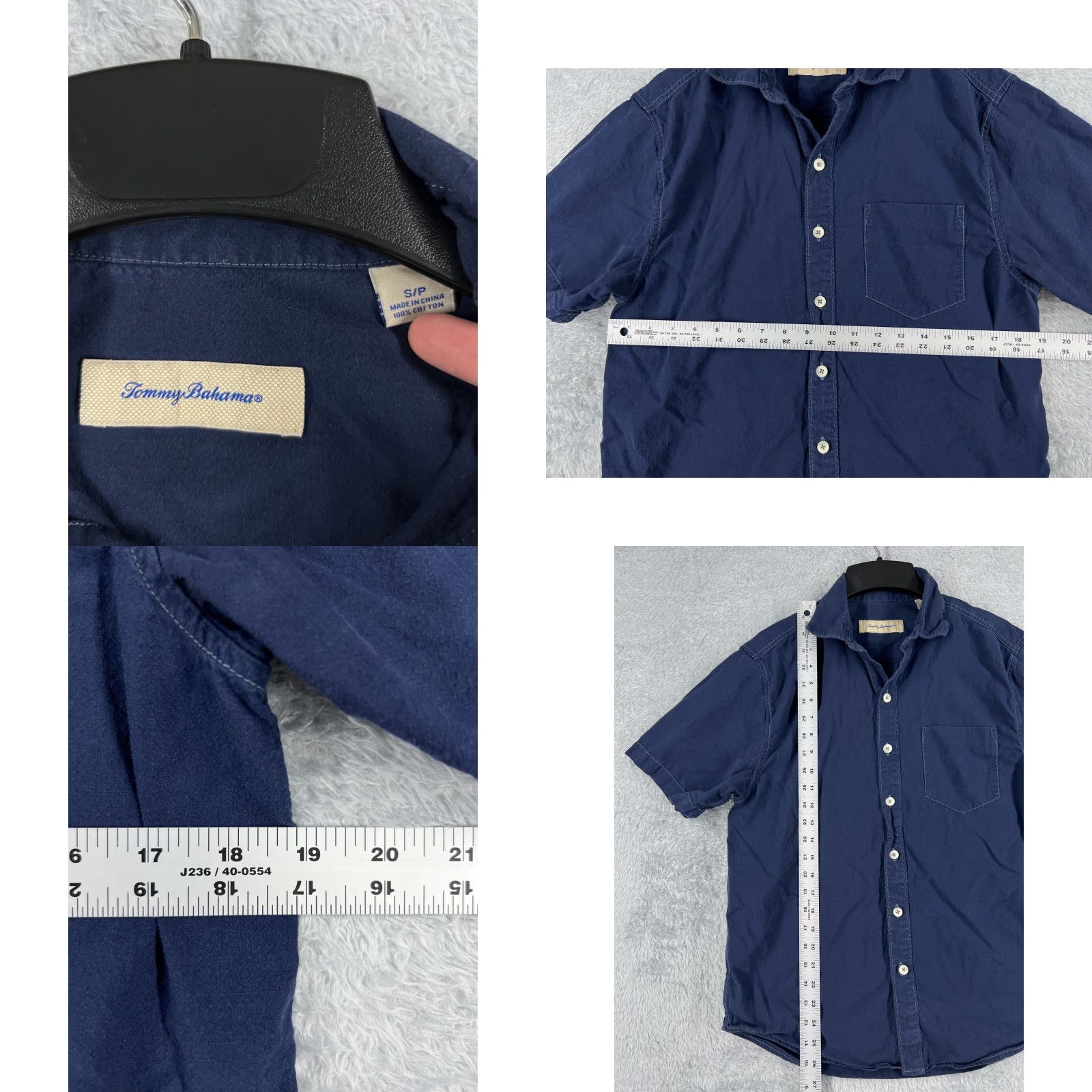 Tommy Bahama Tommy Bahama Shirt Men Small Blue Pocket 100% Cotton Hawaiian Beach Vacation Size US M / EU 48-50 / 2 - 8 Thumbnail