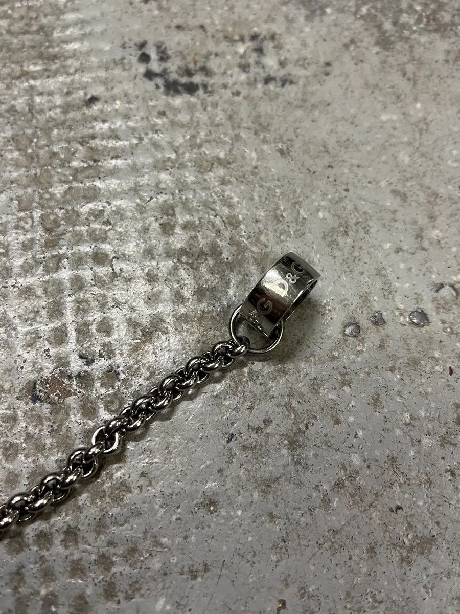 Dolce & Gabbana 2000s Dolce & Gabbana Grey Silver Steel Bracelet Size ONE SIZE - 8 Thumbnail