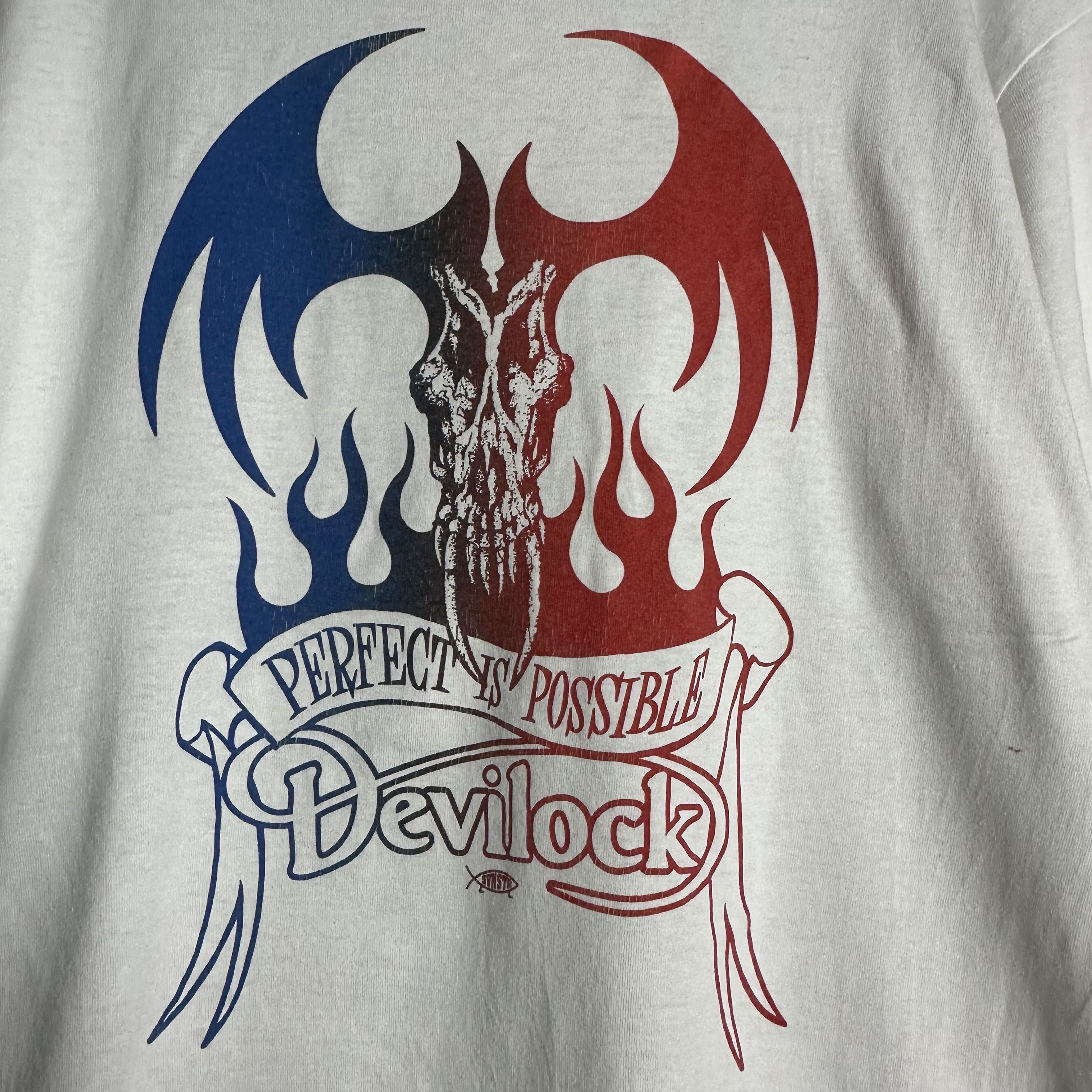 Devilock 🔥RARE🔥Vintage Devilock Devilman Skull Japanese Brand Shirt Size US XL / EU 56 / 4 - 3 Thumbnail