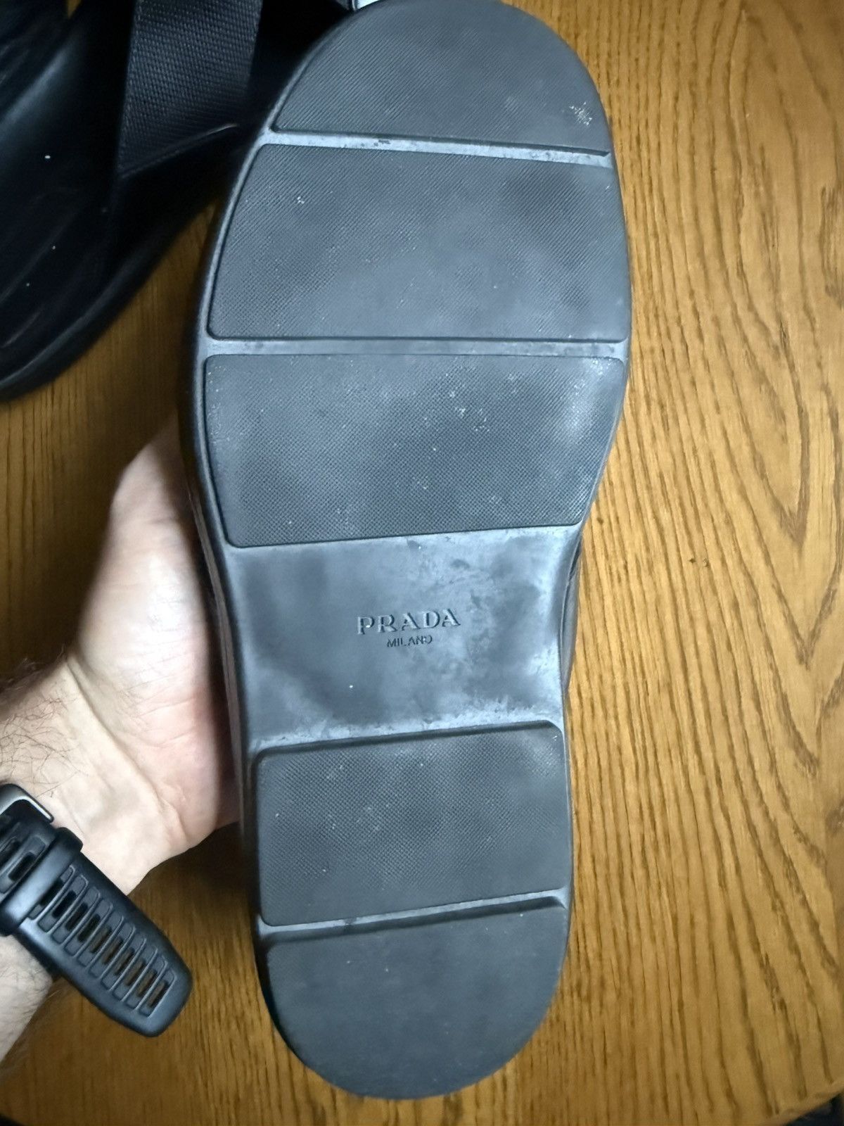 Prada Prada Leather Sandals Size US 11 / EU 44 - 4 Thumbnail