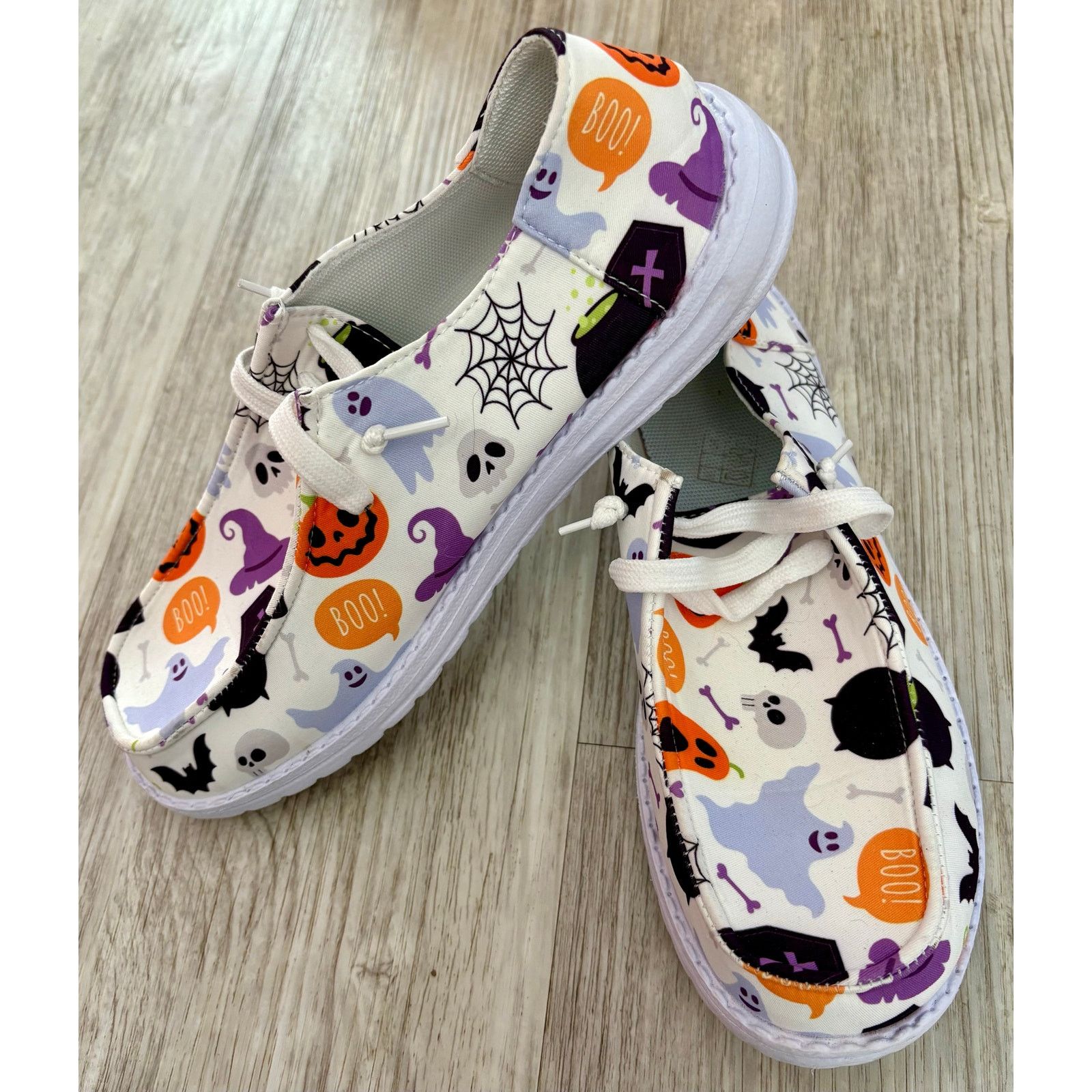 Other UNBRANDED | Halloween Print Slip On Loafers Shoes | 8 Size US 8 / IT 38 - 1 Thumbnail
