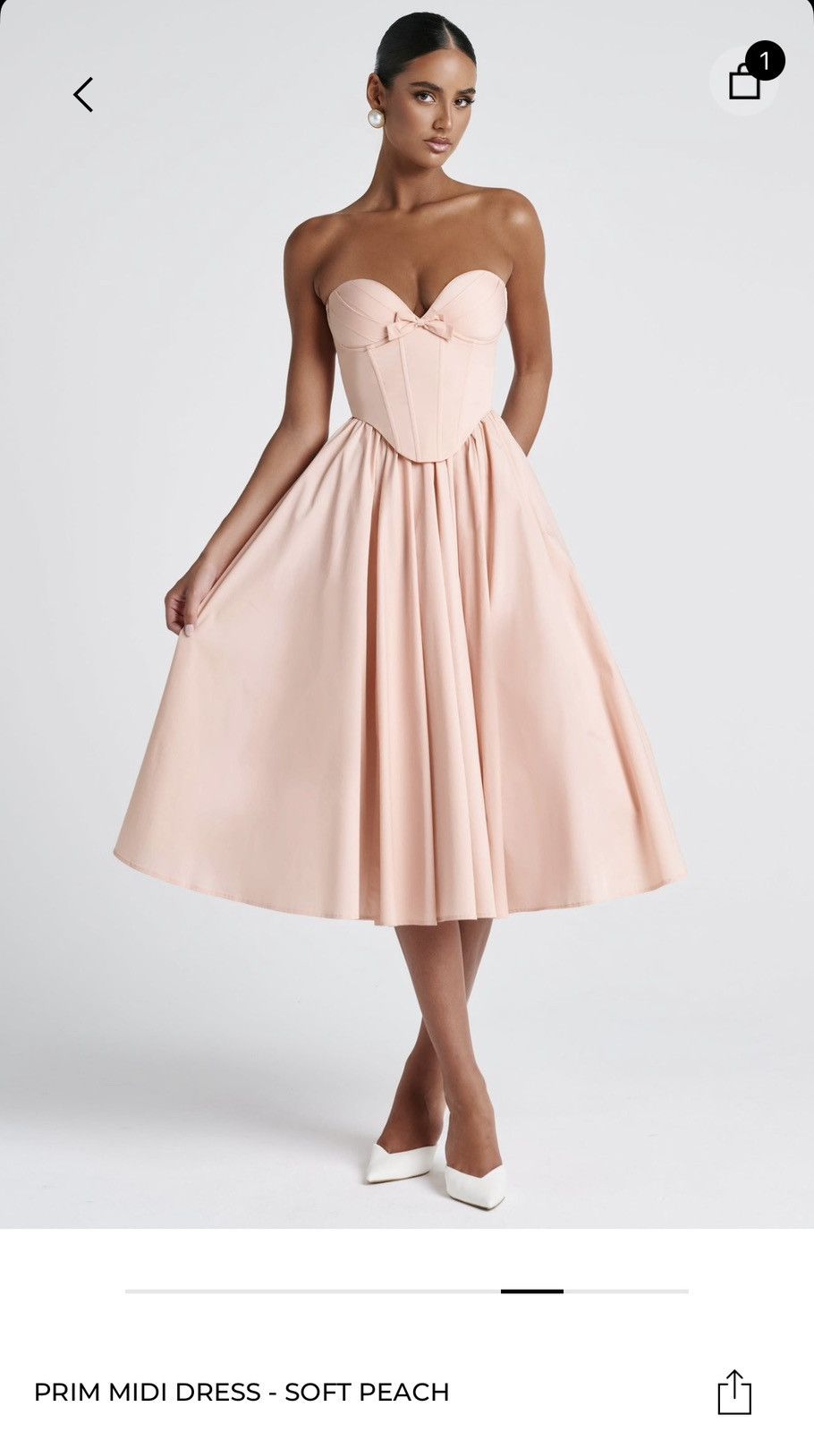 Babyboo Fashion Prim Midi Dress Size XS / US 0-2 / IT 36-38 - 3 Thumbnail