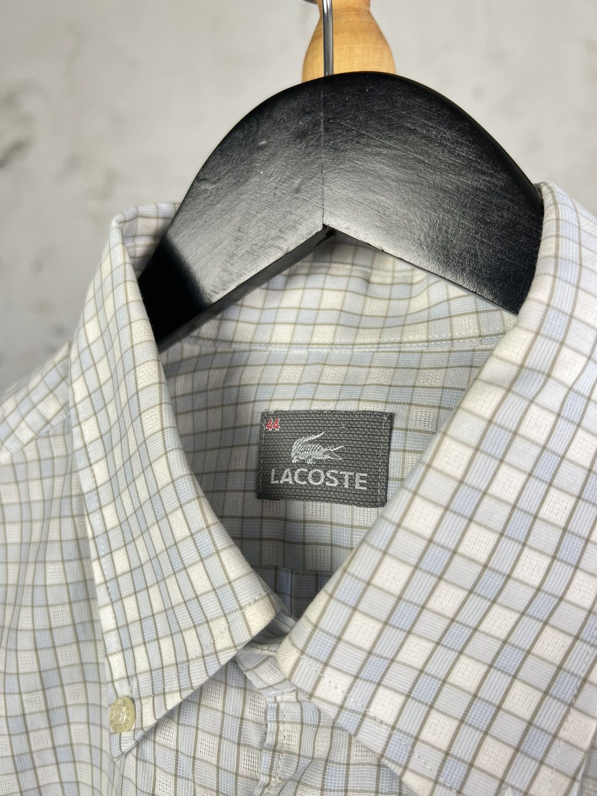 Lacoste Vintage Lacoste Short Sleeve Button Shirt Size L- XL 44 Size US L / EU 52-54 / 3 - 4 Thumbnail