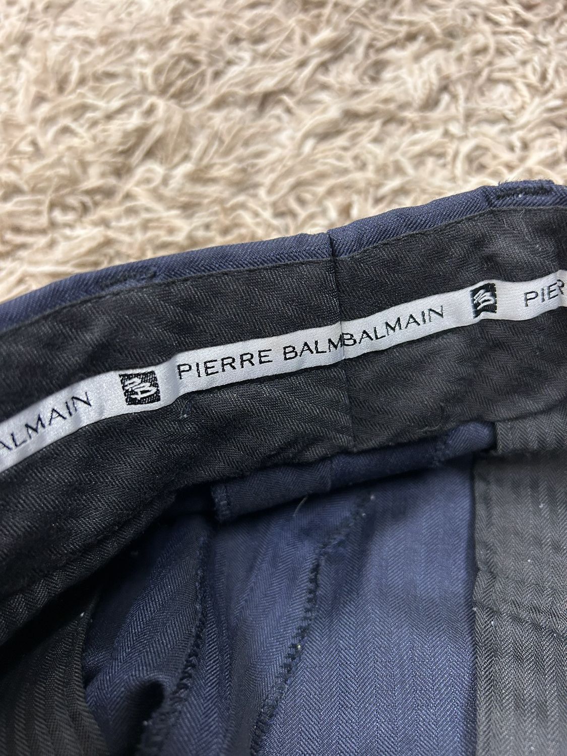 Balmain 90s Vintage Pierre Balmain Casual Tailoring Trousers Pants Size 50S - 9 Thumbnail