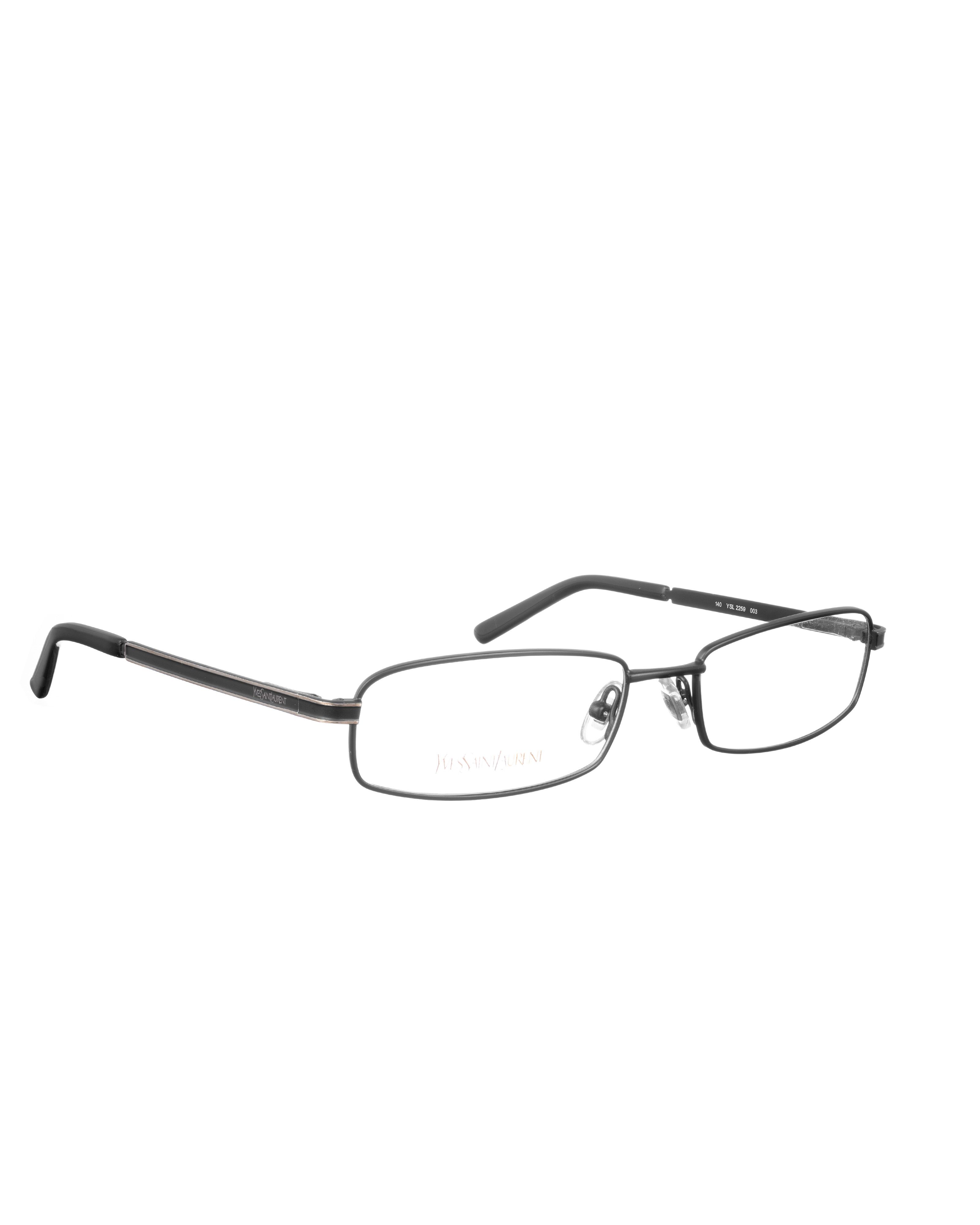 Yves Saint Laurent Yves Saint Laurent 00s Black & Gold Details Glasses Size ONE SIZE - 3 Thumbnail