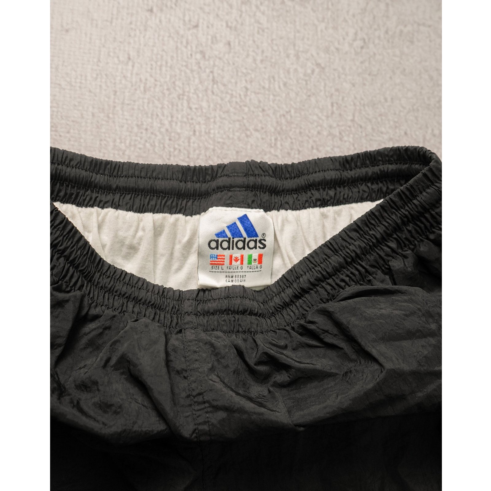 Adidas Vintage 90s Adidas Black Cuffed Track Pants - Men's Large Size US 28 / EU 44 - 3 Thumbnail