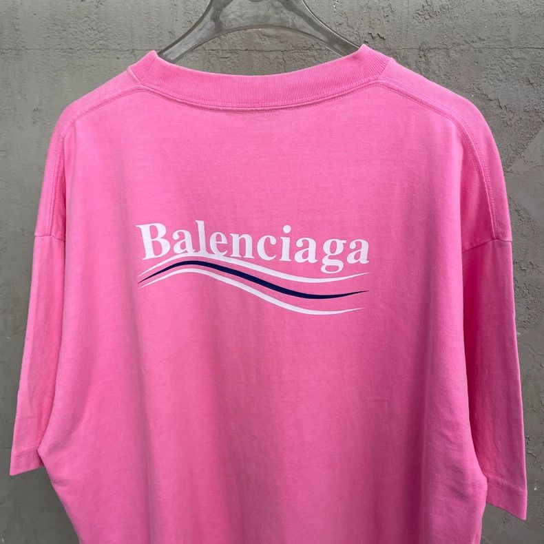 Balenciaga Balenciaga Hot Pink Coke Logo Short Sleeve T-Shirt 2502-Nex Size US XS / EU 42 / 0 - 4 Thumbnail