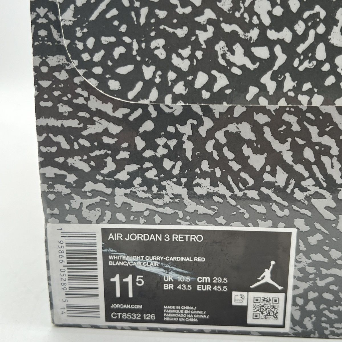 Jordan Brand Air Jordan 3 cardinal red Size US 11.5 / EU 44-45 - 6 Thumbnail