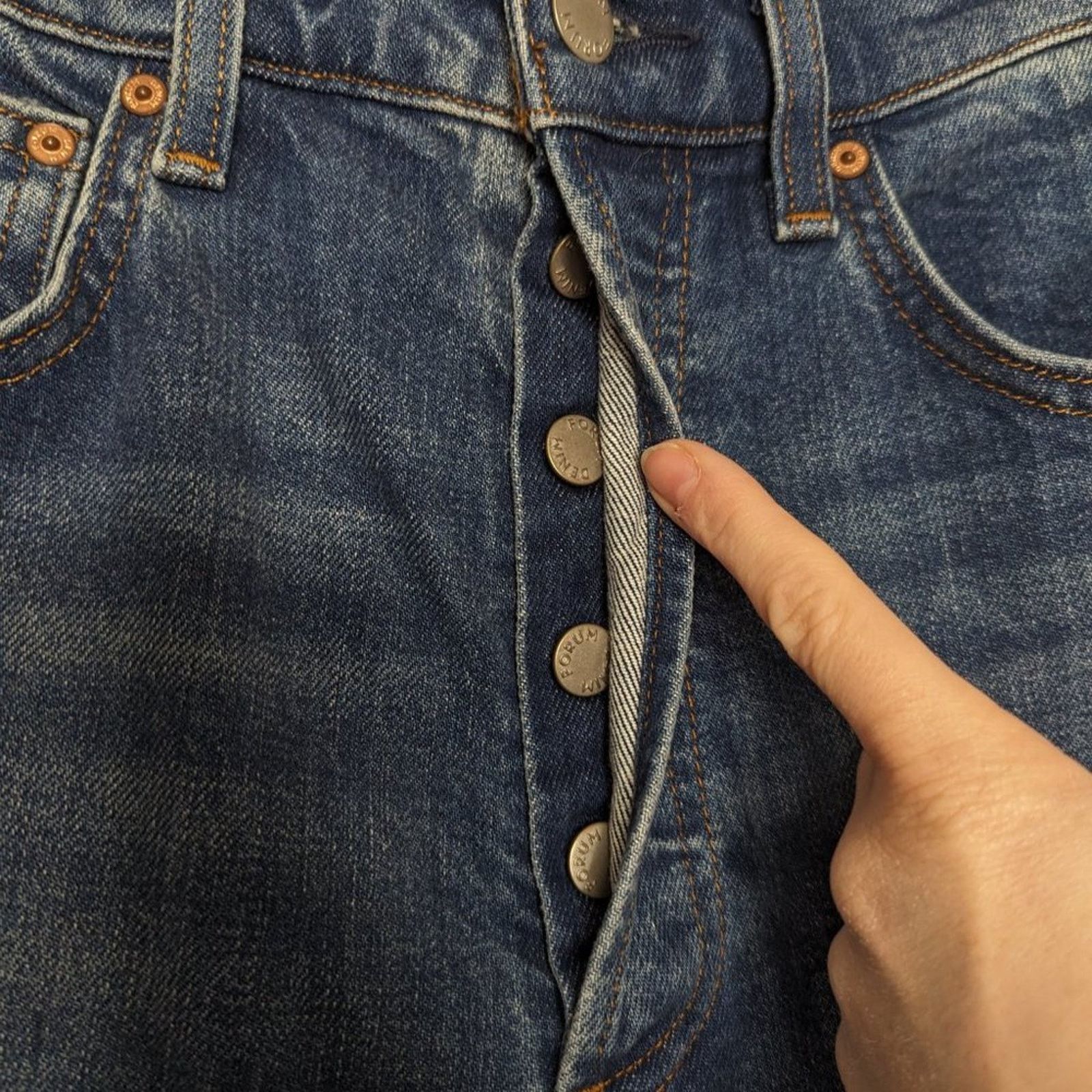 Aritzia Denim Forum Medium Wash The Arlo Hi-Rise Seam Jean Size 30 Size 30" / US 8 / IT 44 - 6 Thumbnail