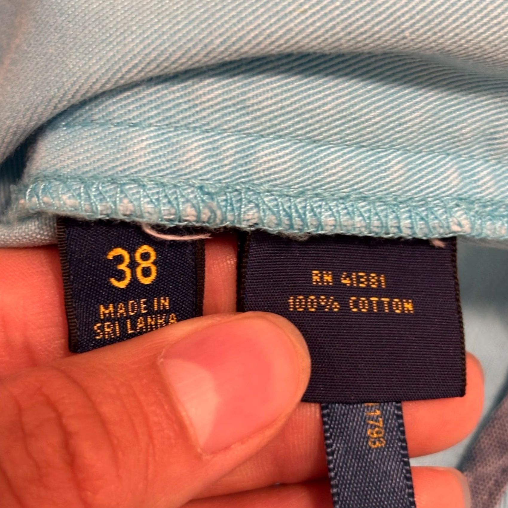 Polo Ralph Lauren Polo Ralph Lauren Mens Chino Shorts Light Blue Cotton Twill 36 Size 38 9in Inseam Size US M / EU 48-50 / 2 - 3 Thumbnail