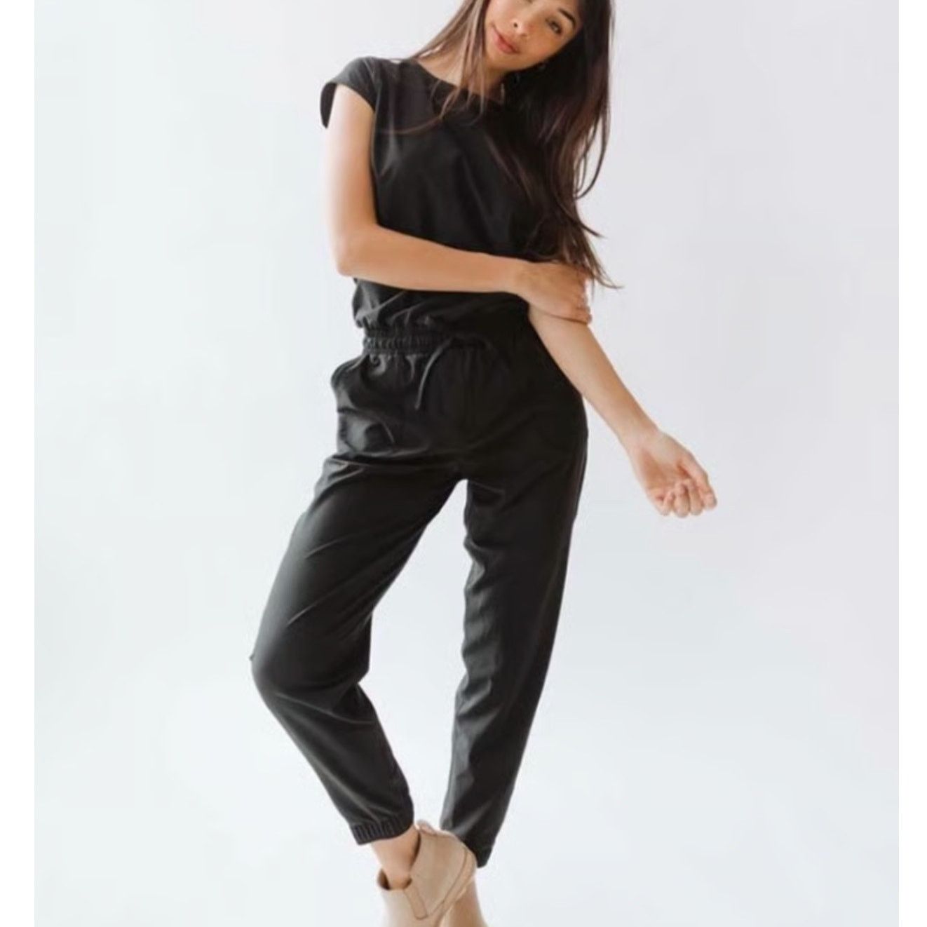 ALBA Albion Womens Jumpsuit Sz M Joggers Stretch Active Travel Size 30" / US 8 / IT 44 - 1 Thumbnail