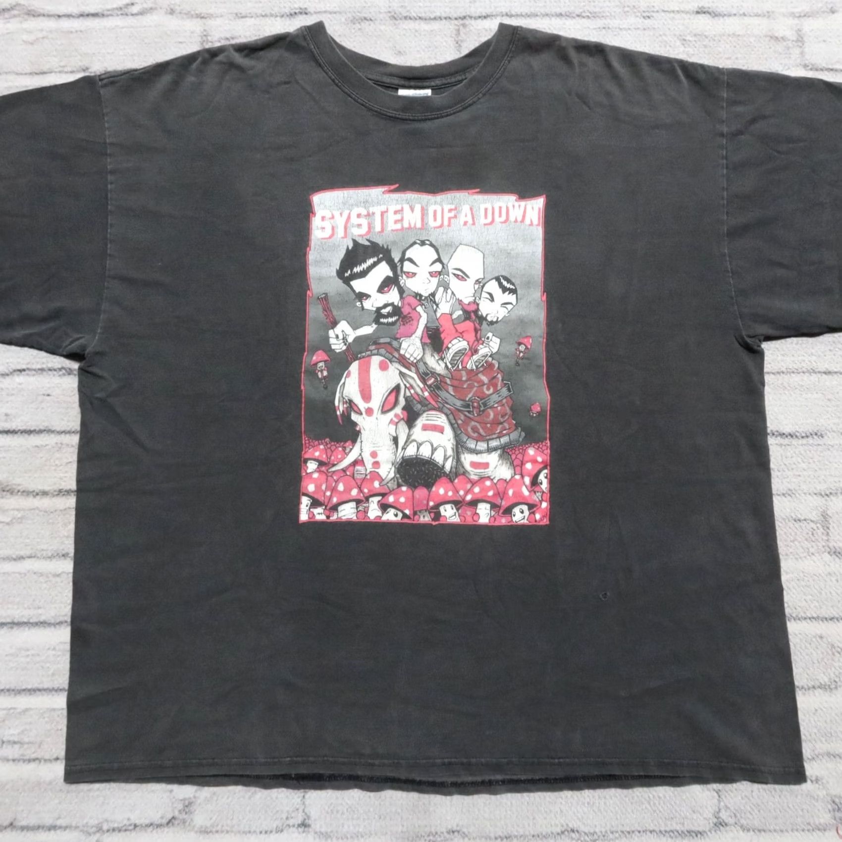 Vintage VINTAGE System of a Down Shirt Men 2XL Black Band Shirt 90s Rock Distressed Size US XXL / EU 58 / 5 - 5 Thumbnail