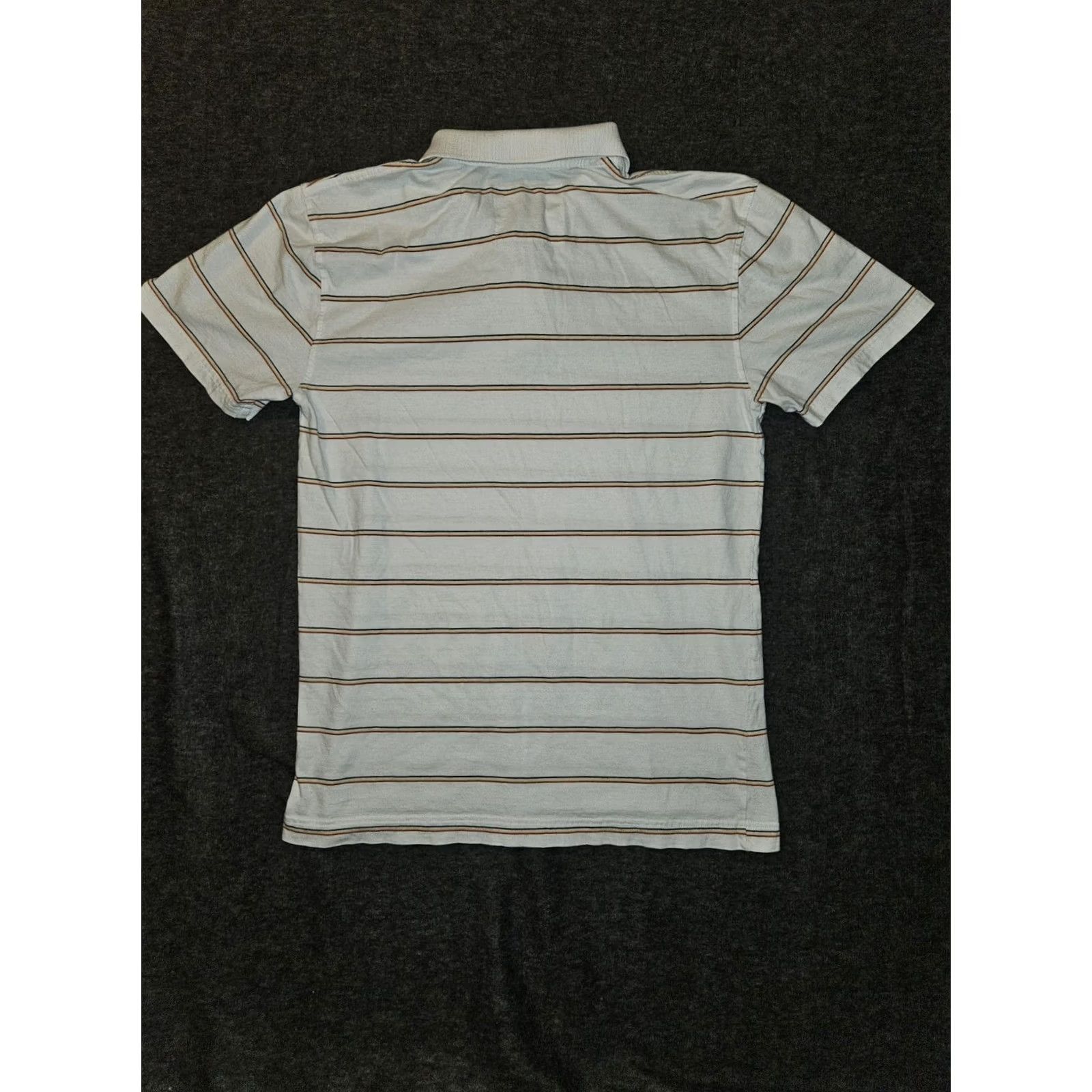 Vintage Aéropostale Polo Shirt Men M White Short Sleeve Striped Casual Preppy Size US M / EU 48-50 / 2 - 5 Thumbnail