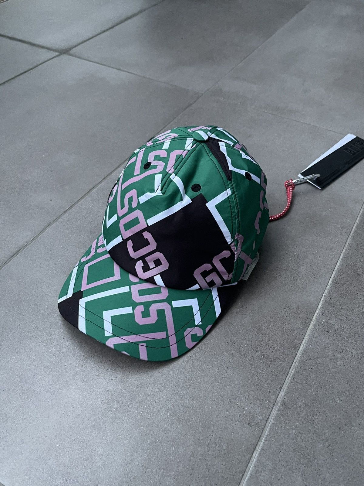 GCDS !DS! SS22 GCDS Monogram Green Black Cap Size ONE SIZE - 1 Thumbnail