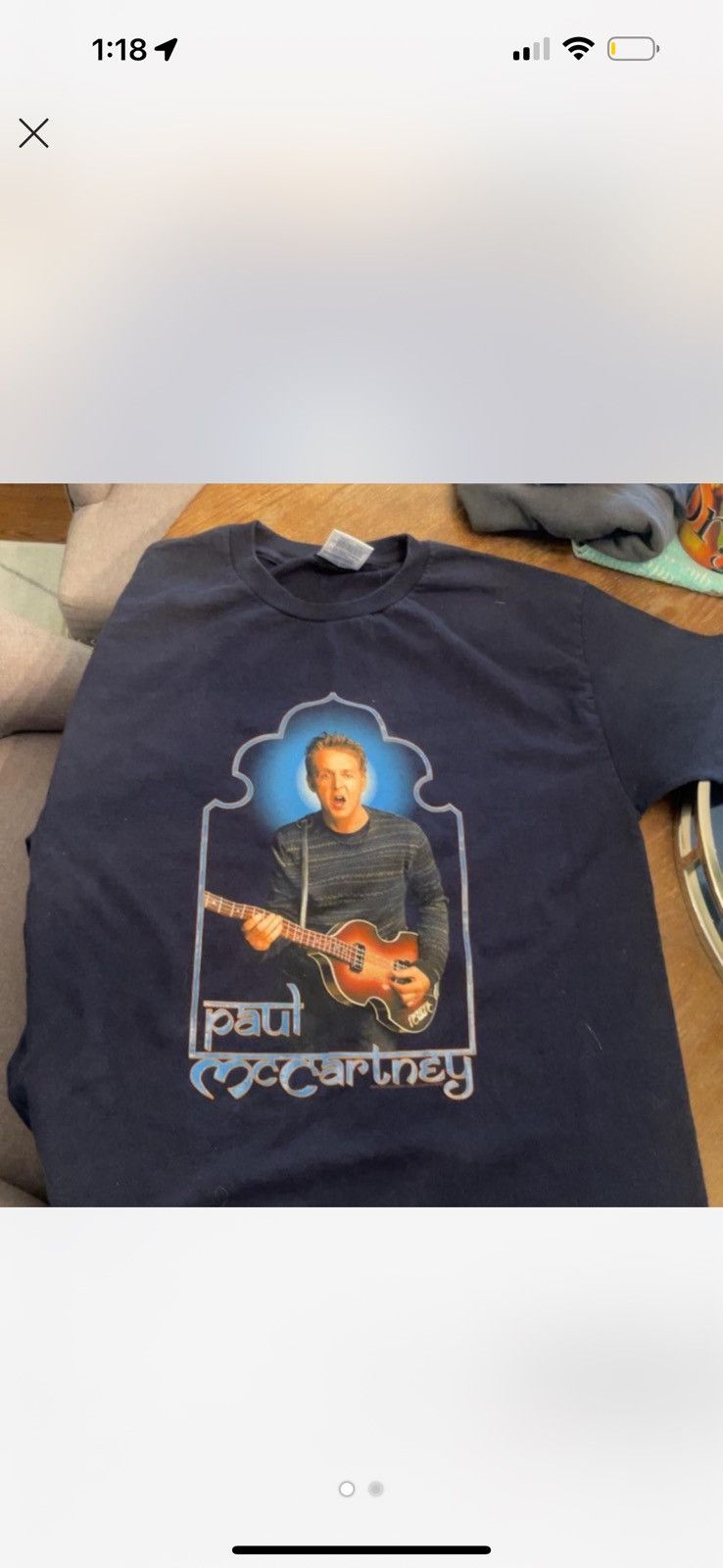 Vintage Paul McCartney tour shirt Size US L / EU 52-54 / 3 - 2 Thumbnail