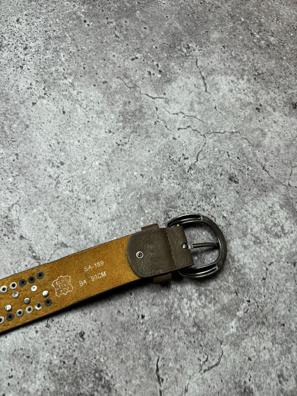 Japanese Brand 00ʼS NUMBER NINE STYLE JAPAN STUDDED Y2K BELT ARCHIVE BLACK Size ONE SIZE - 7 Thumbnail