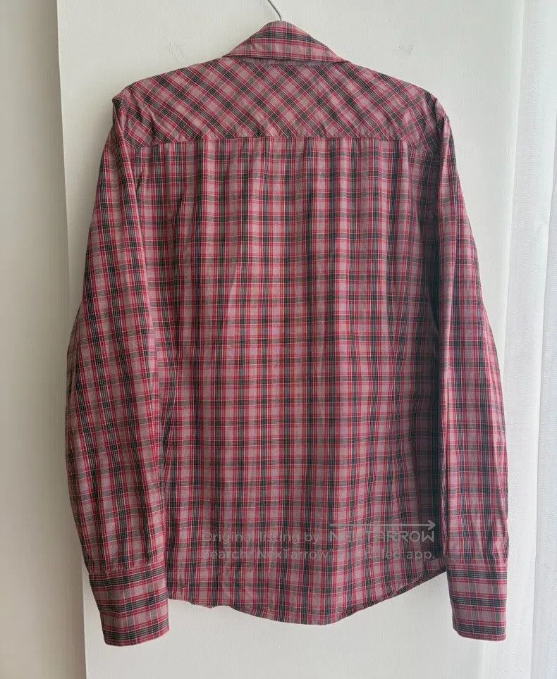 Vivienne Westwood Vivienne Westwood Asymmetric pointed collar court grid shi Size L / US 10 / IT 46 - 6 Thumbnail