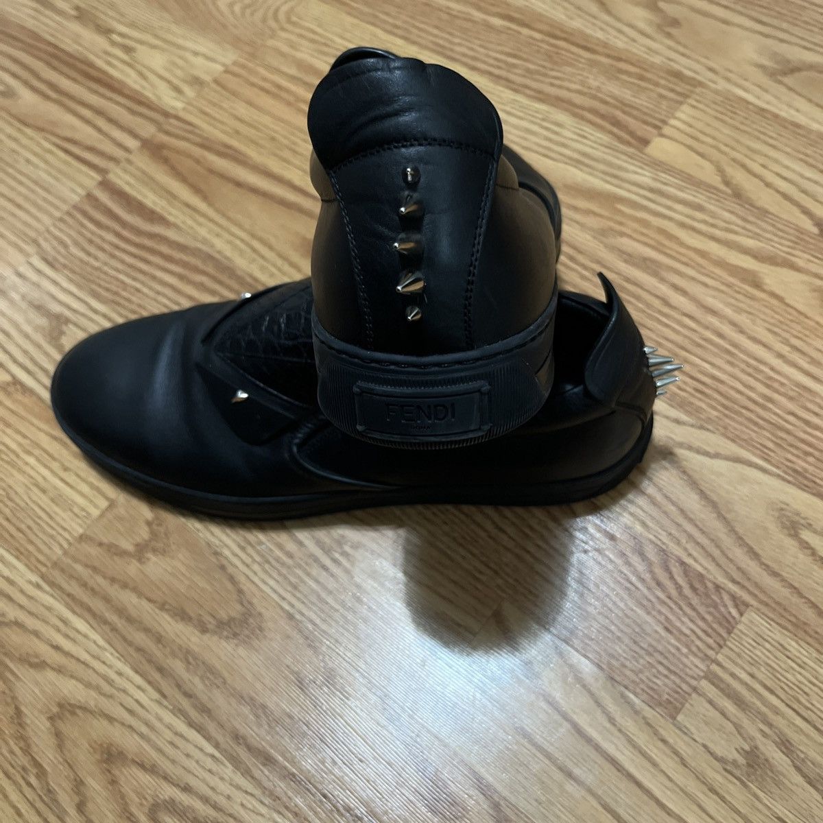 Fendi Men's Fendi Monster Bug Eyes Black Slip On Size US 10 / EU 43 - 5 Thumbnail