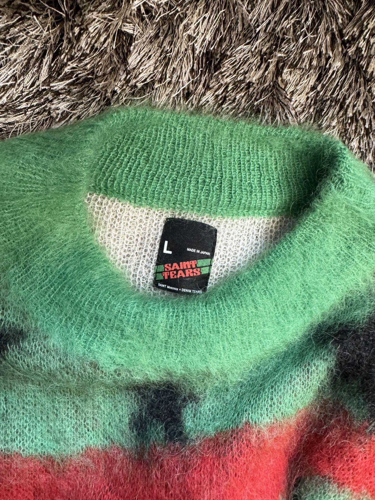 Saint Michael Saint Michael x Denim Tears Mohair Knit Sweater Size US L / EU 52-54 / 3 - 5 Thumbnail