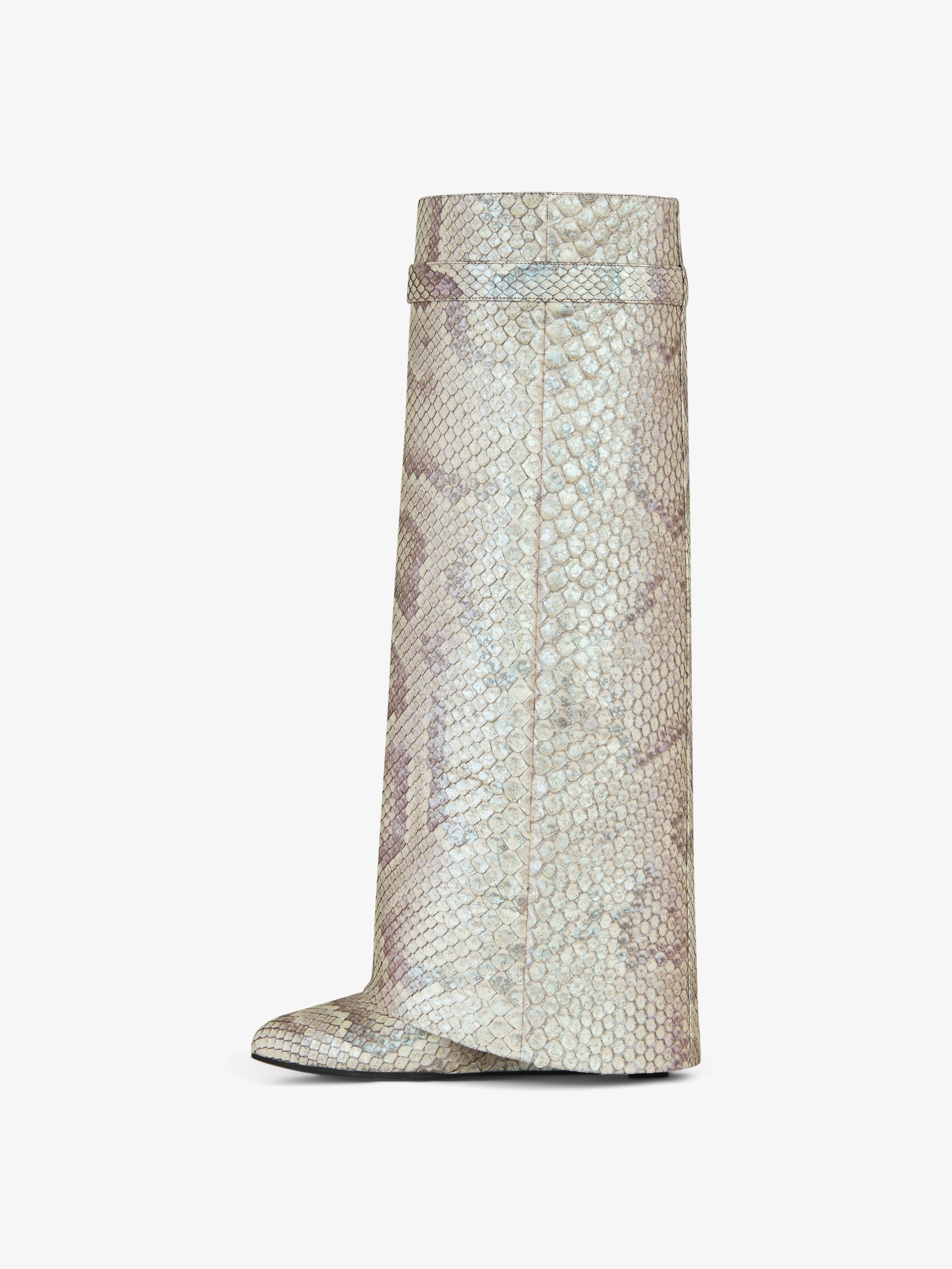 Givenchy o1srvl11e0525 Shark Lock Pant Boots 90mm in Natural Beige Size US 8 / IT 38 - 5 Thumbnail