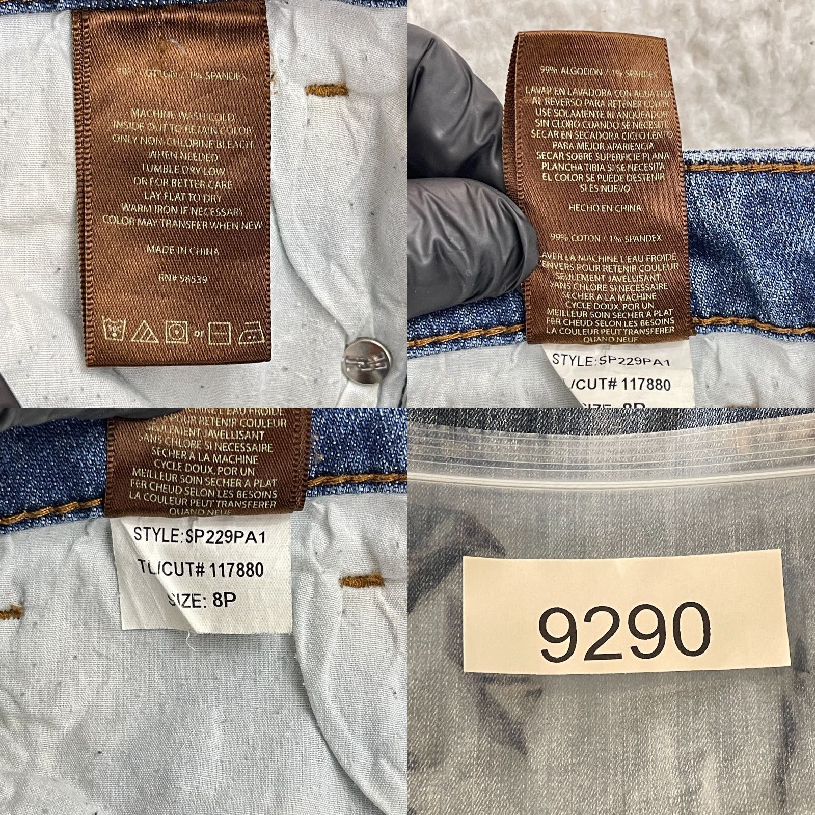 Vintage Kut from the Kloth Boyfriend Mid-Rise Jeans Womens Size 8P Blue Roll Cuff Crop Jeans Size 30" / US 8 / IT 44 - 10 Thumbnail