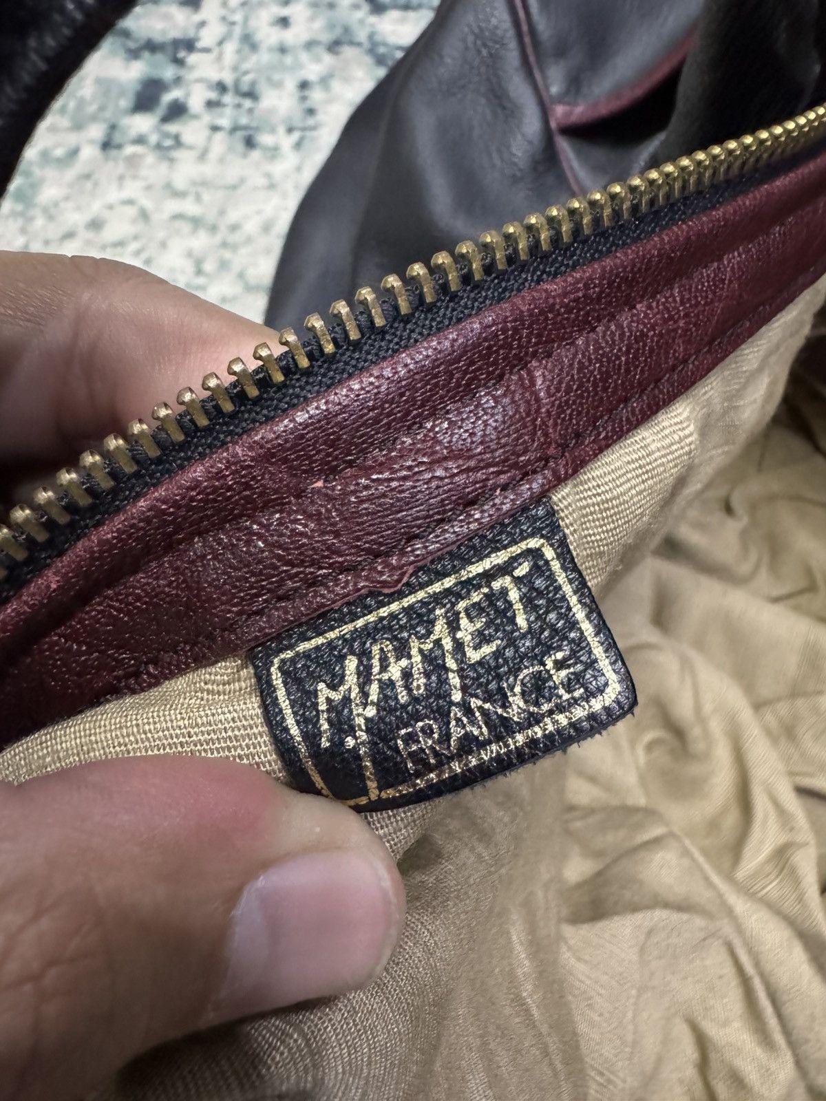 Genuine Leather ATELIER MAMET FRANCE NAPPA LEATHER DUFFLE BAG Size ONE SIZE - 7 Thumbnail