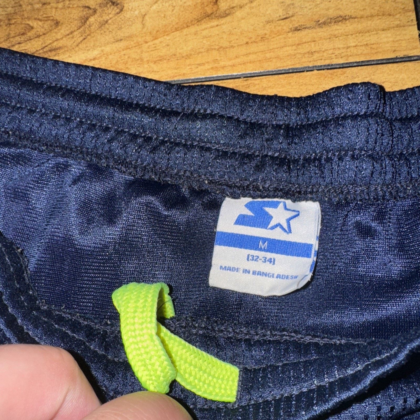 Starter Vintage Starter Athletic Gym Shorts Navy Blue Medium 34x8 Size US 34 / EU 50 - 3 Thumbnail