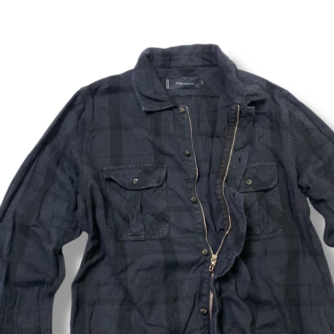 Le Grande Bleu (L.G.B.) × Wings + Horns Vintage Wings + Horn long sleeve zipper button shirt Size US M / EU 48-50 / 2 - 2 Thumbnail