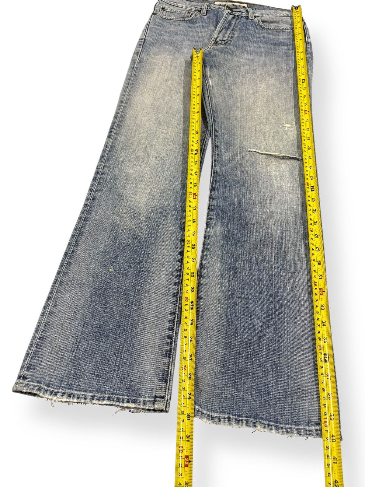 Balenciaga × Gap × Yeezy Vintage Gap 1969 Faded Slim Bootcut Distressed Grunge Jeans Size US 30 / EU 46 - 13 Thumbnail