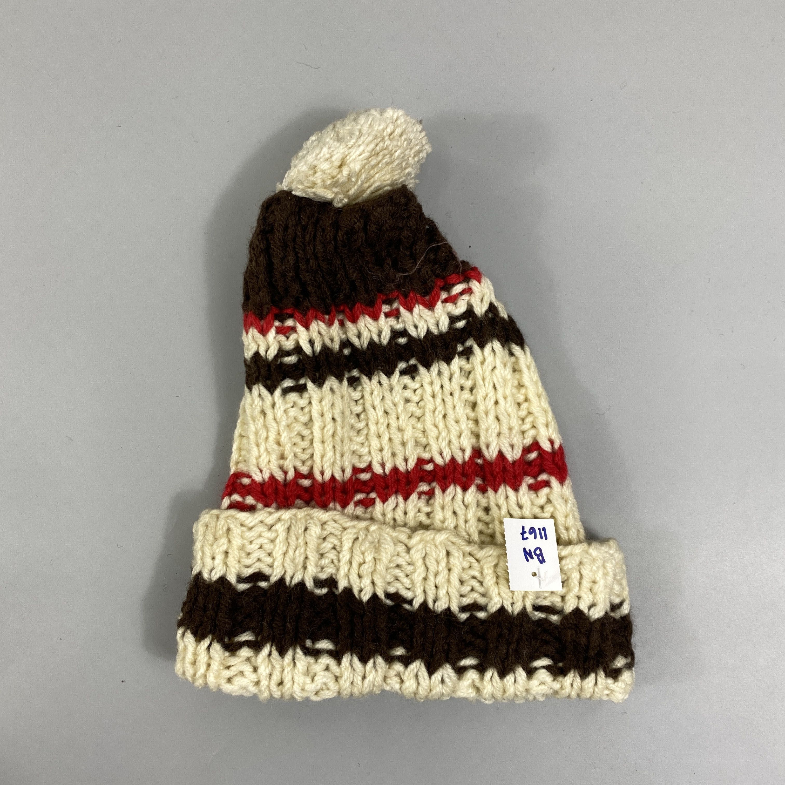 Japanese Brand Knit Stripe Snow Cap Beanie Hat -BN1167 Size ONE SIZE - 6 Thumbnail