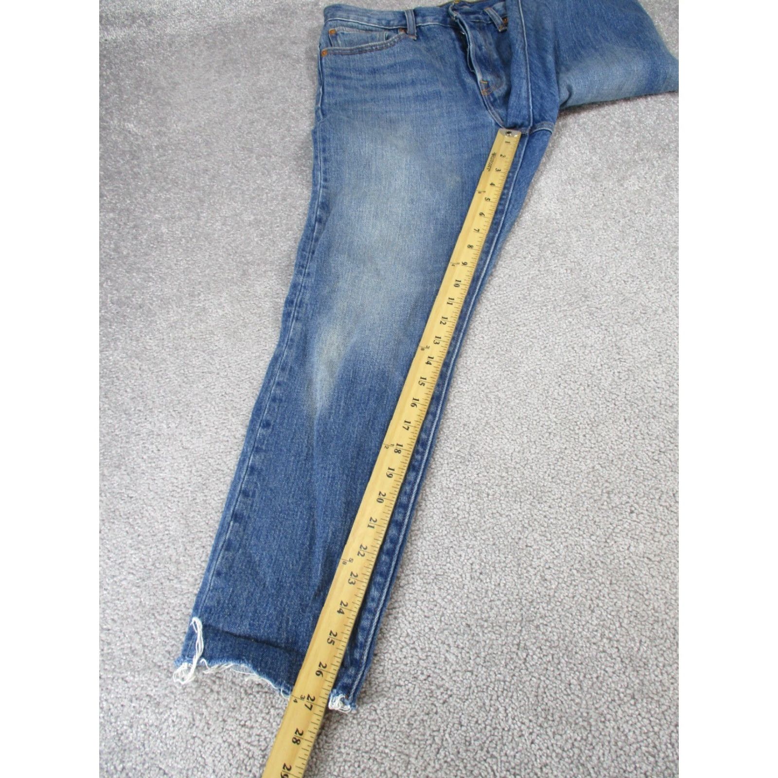 Levi's Levi's Jeans Women 30 Blue Medium Wash Button Fly Tapered High Rise Denim Womens Size 30" / US 8 / IT 44 - 5 Thumbnail
