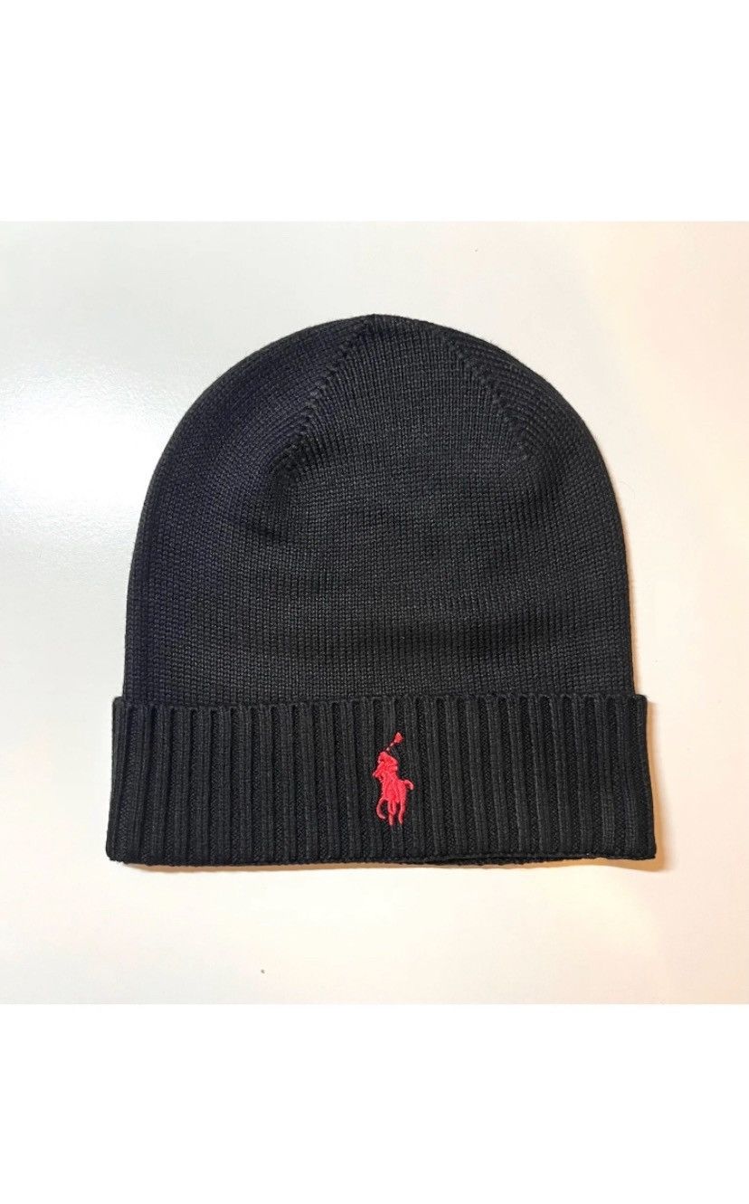 Ralph Lauren Ralph Lauren Black Beanie Size ONE SIZE - 1 Thumbnail