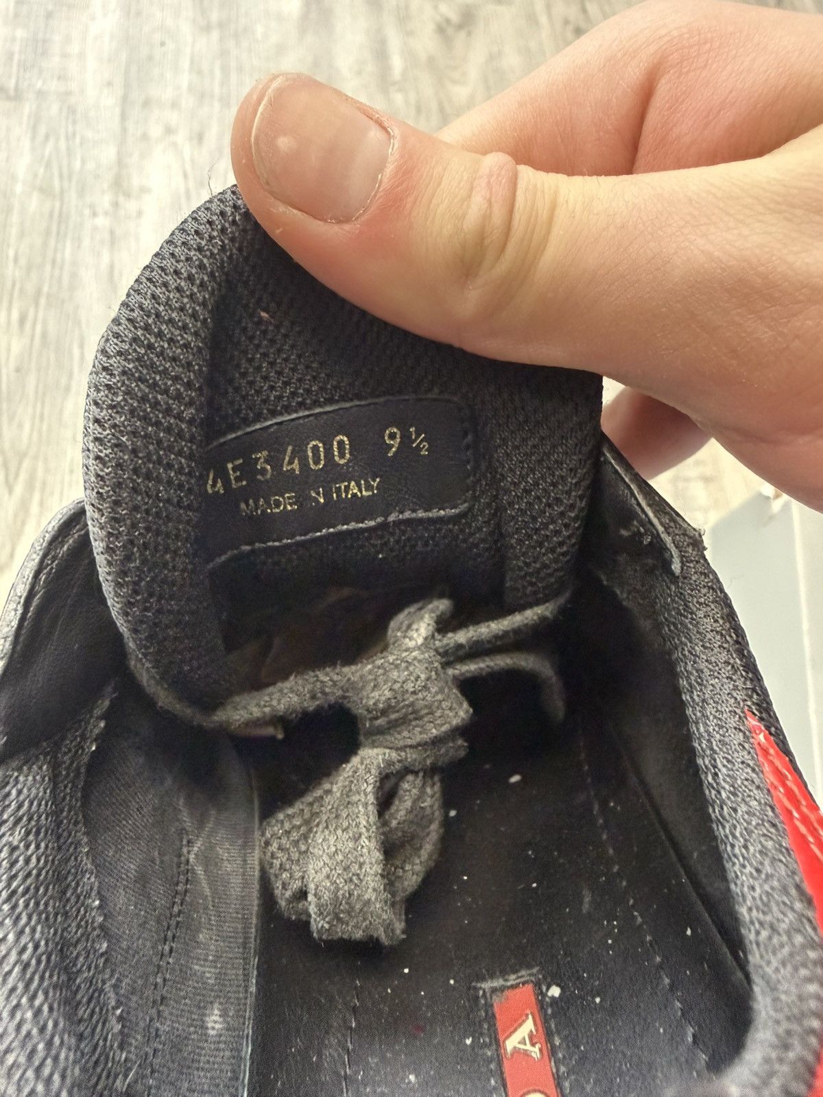 Prada Prada Cup Sneakers - Black / Red Size US 10.5 / EU 43-44 - 6 Thumbnail