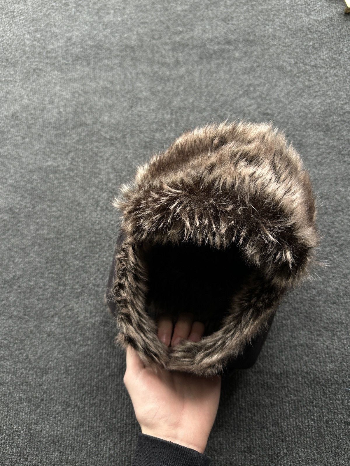Japanese Brand 🚨Vintage Y2K Fuzzy Faux Fur Ushanka Hat RARE BLACK Size ONE SIZE - 3 Thumbnail