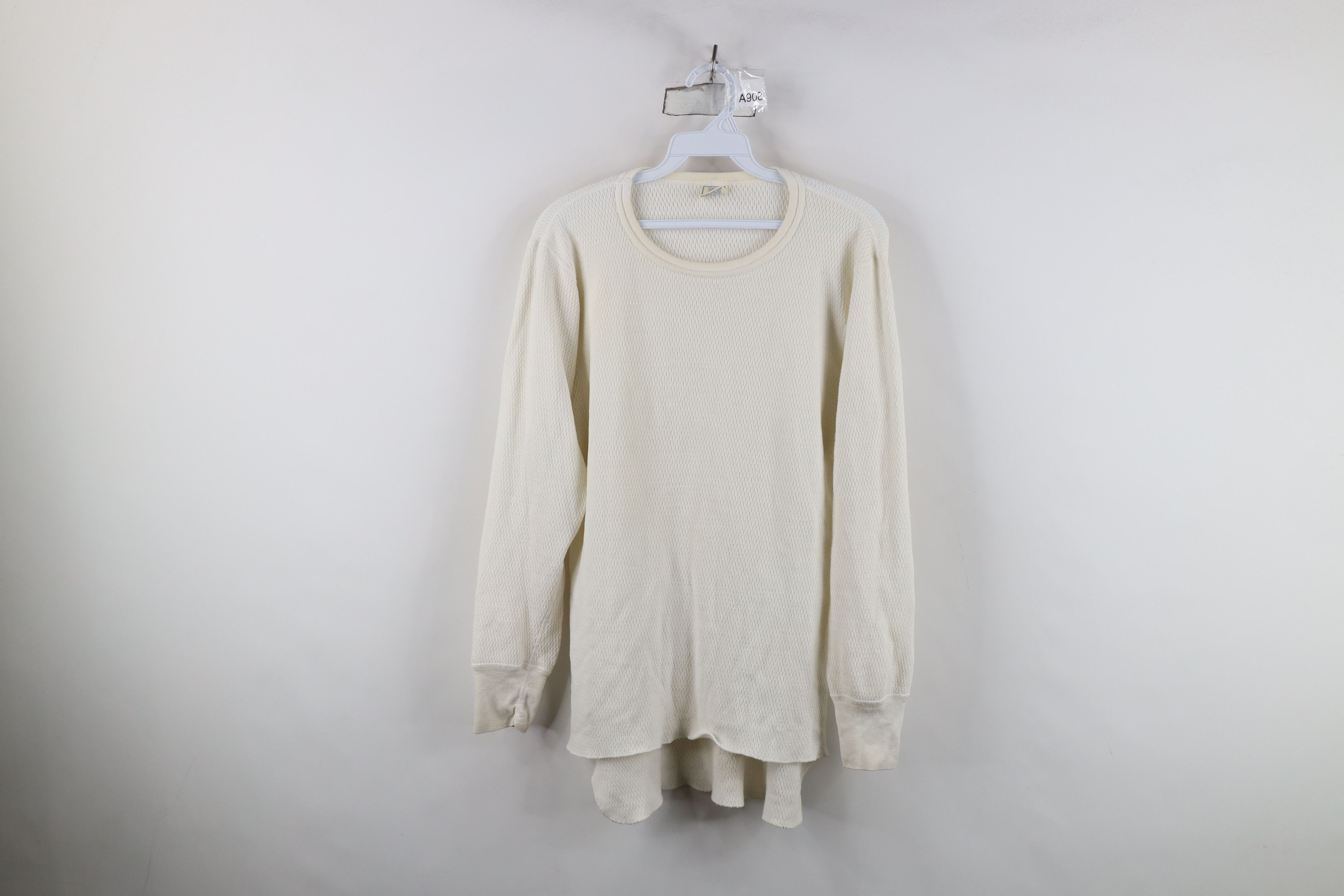 Vintage Vintage 70s Streetwear Waffle Knit Long Sleeve T-Shirt USA Size US XL / EU 56 / 4 - 1 Thumbnail