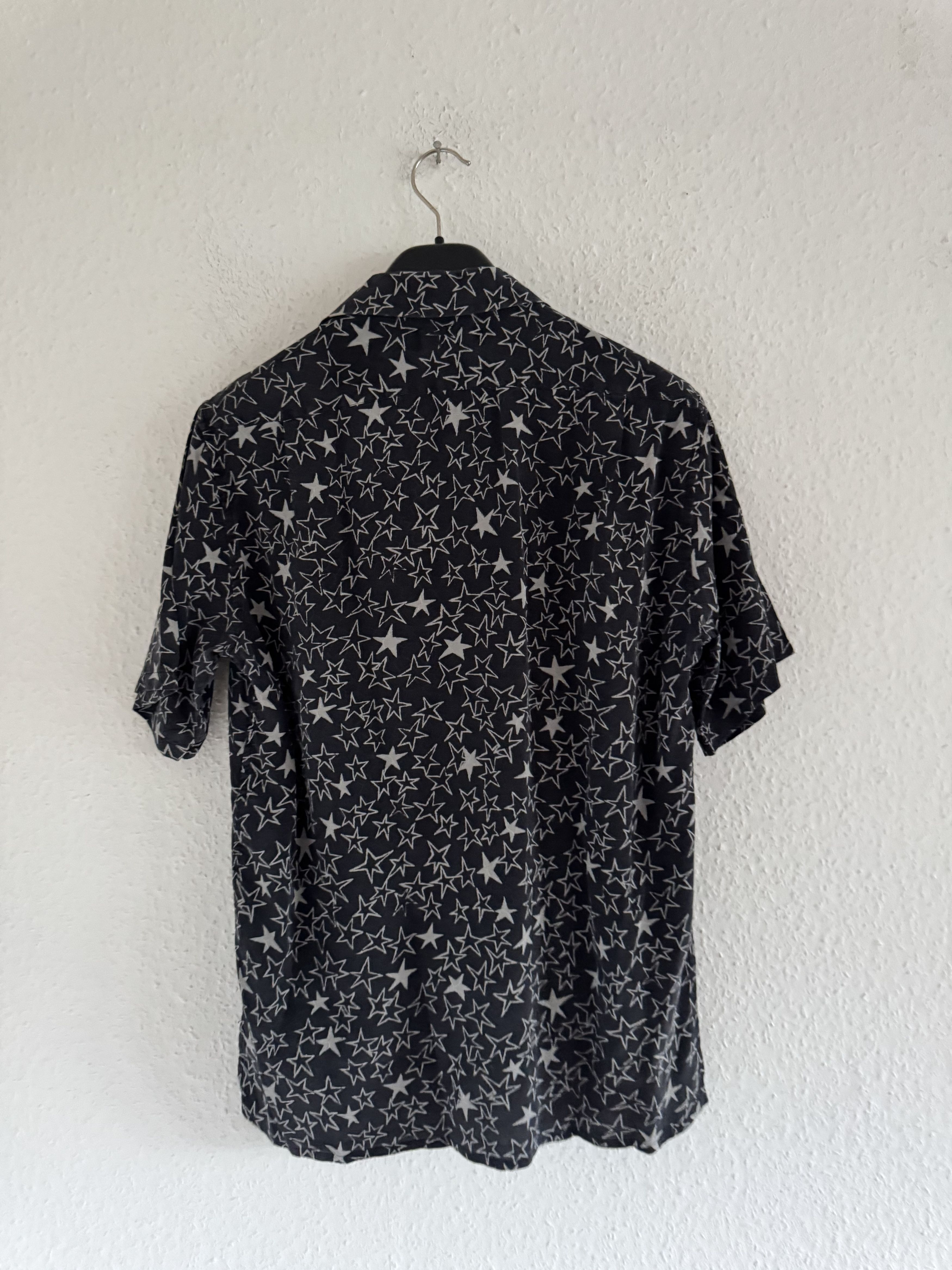 Saint Laurent Paris SS20 Star Print Silk Shirt Size US S / EU 44-46 / 1 - 2 Thumbnail