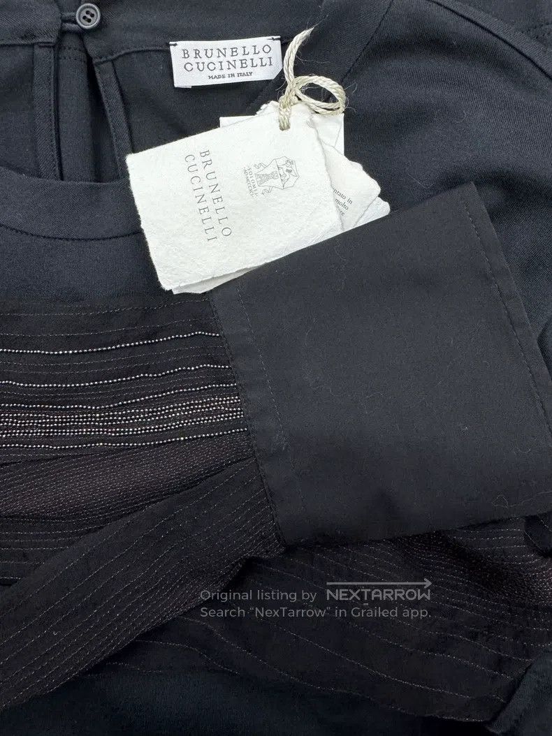 Brunello Cucinelli Brunello Cucinelli Women's Long Sleeve Shirt Size L / US 10 / IT 46 - 7 Thumbnail