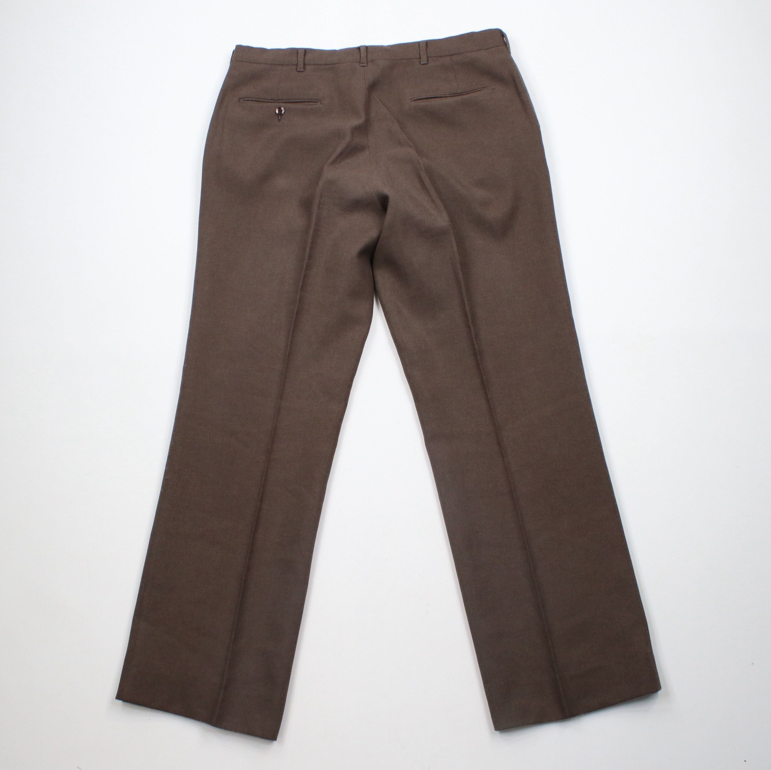 Vintage Vintage 70s Streetwear Flared Wide Leg Chino Pants Brown USA Size US 34 / EU 50 - 10 Thumbnail
