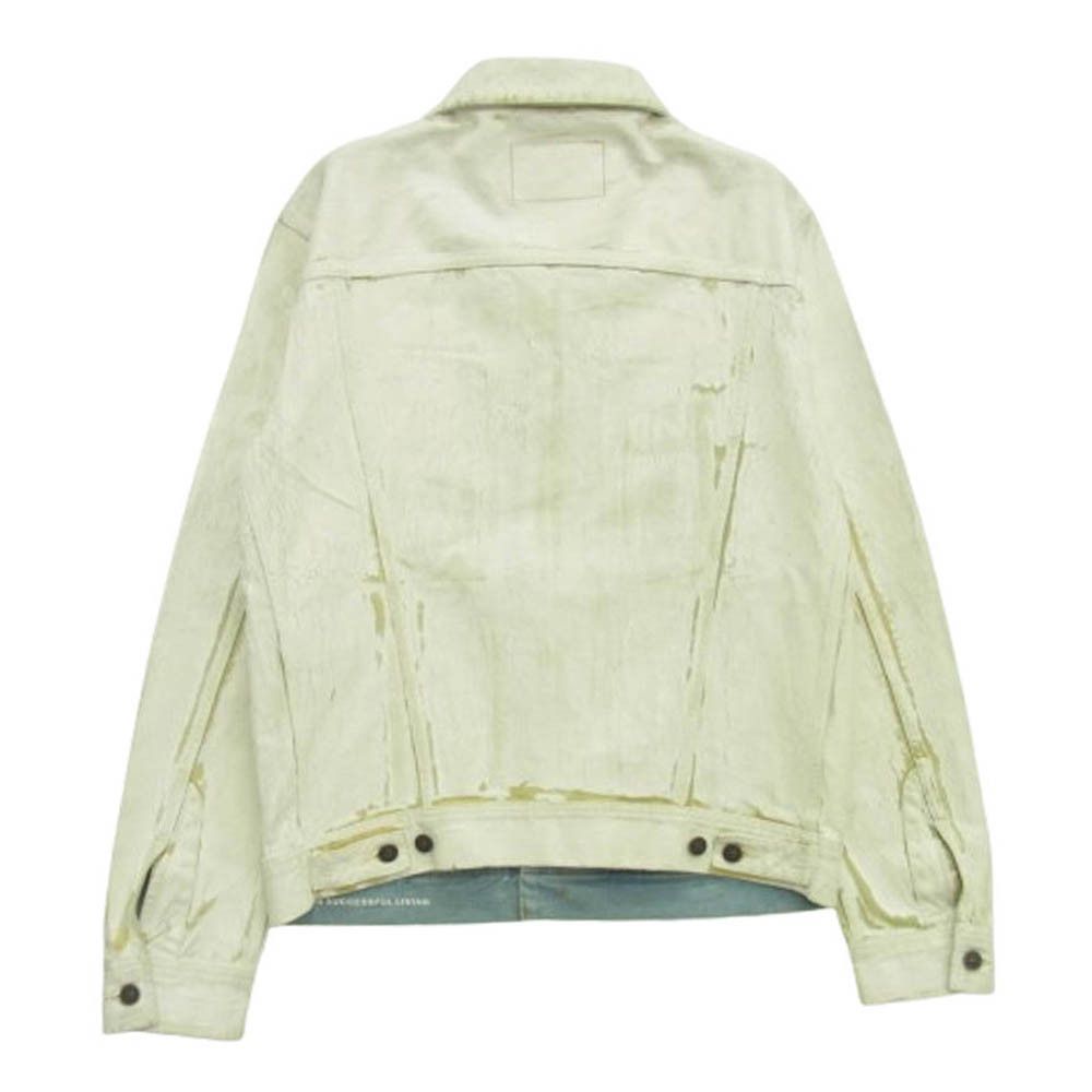 Diesel Painted Damaged Denim Jacket Size US M / EU 48-50 / 2 - 2 Thumbnail