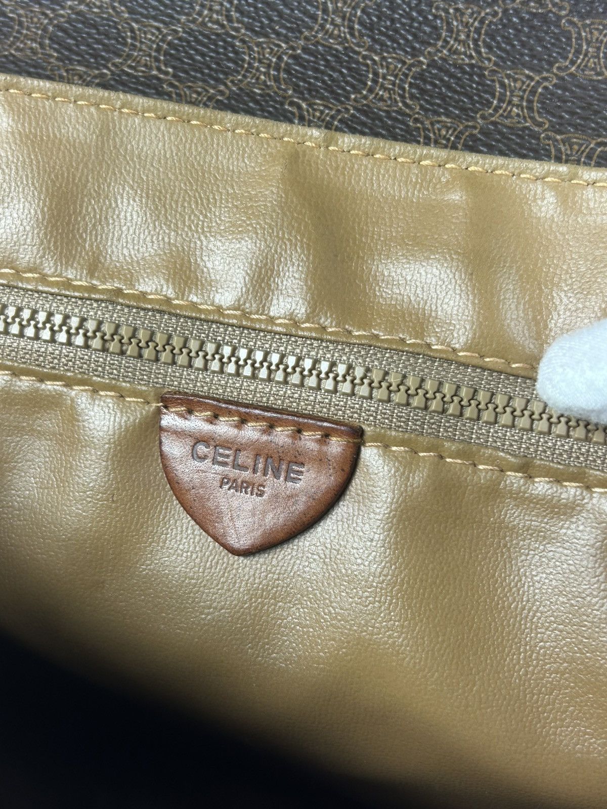 Celine Celine Macadam Leather Shoulder Bag Size ONE SIZE - 9 Thumbnail