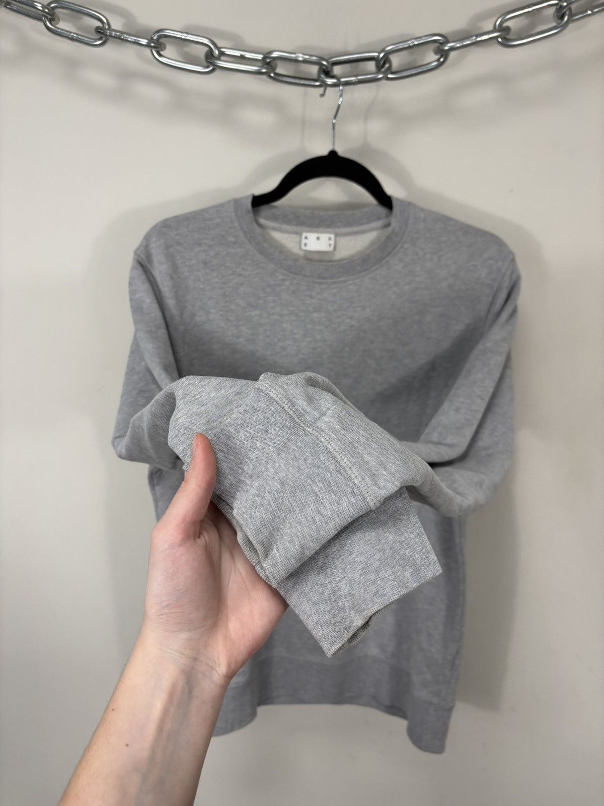 Asket Asket Men’s Gray Classic Basic Sweatshirt Pullover Size US S / EU 44-46 / 1 - 6 Thumbnail